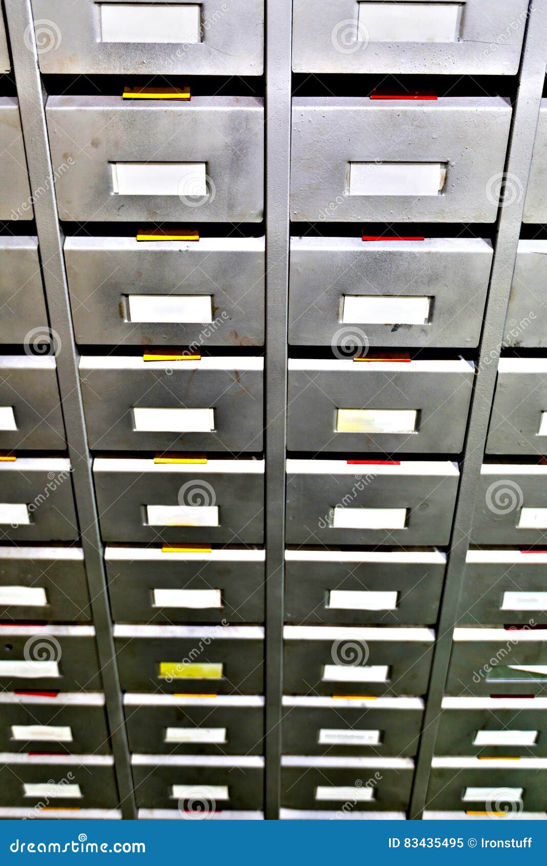 Metal Filing Boxes For Spare Parts Stock Image Image Of Parts