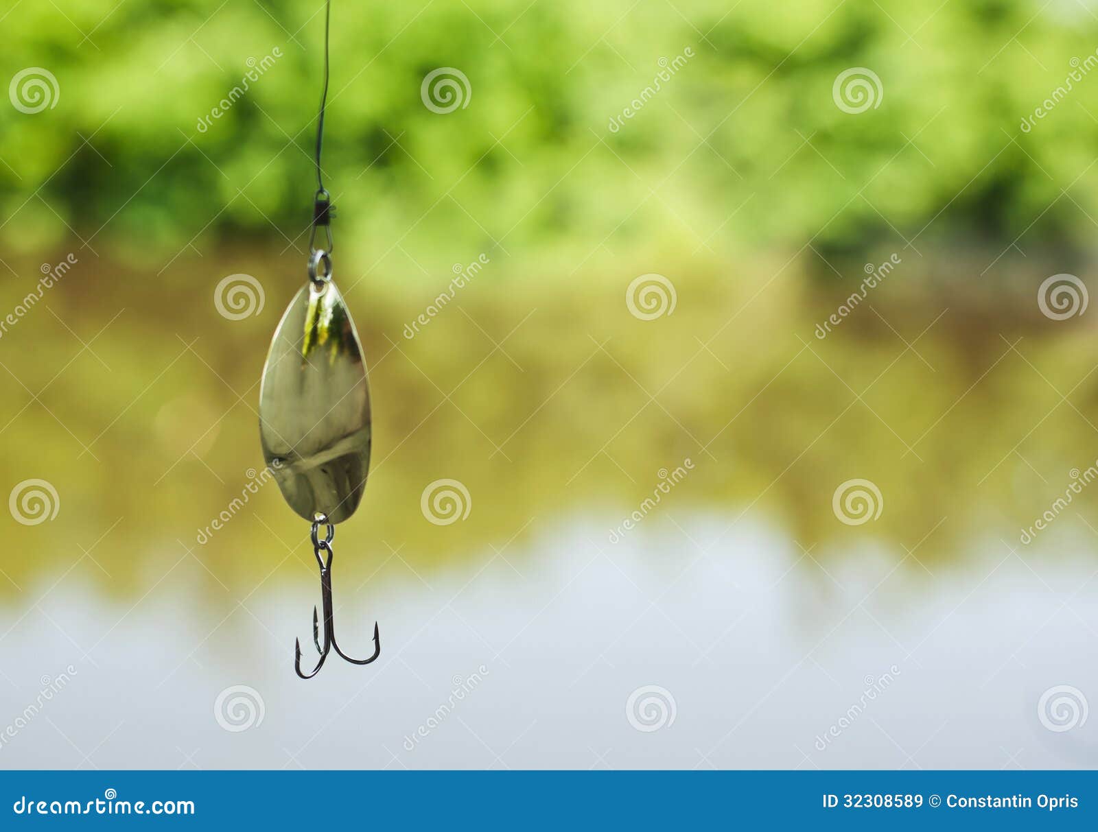 Fishing lure stock image. Image of medium, anchor, gold - 32308589