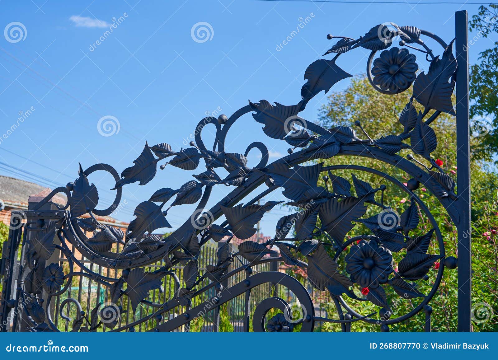Metal Gate,metal Decor, Gate Details Stock Photo Image