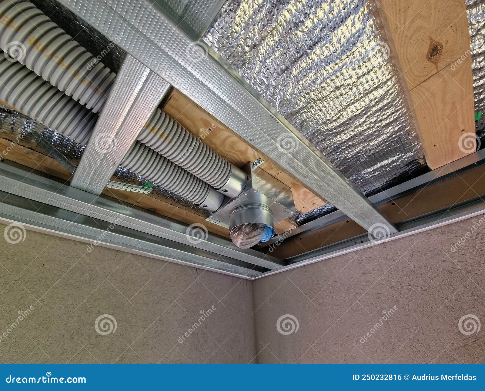 Metal Frame for Drywall Ceilings Stock Photo Image of construction, assemble 250232816