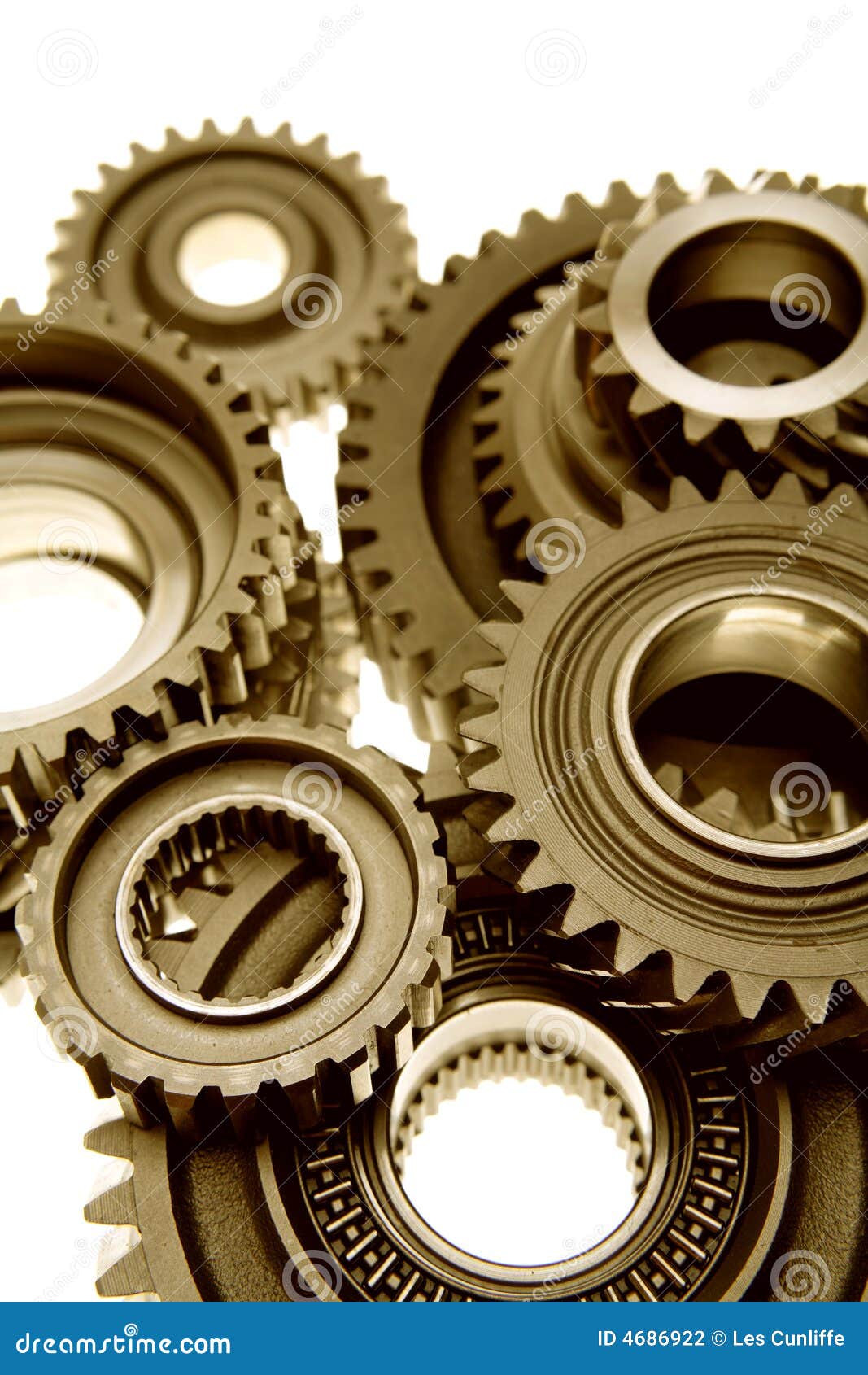 Metal gears stock photo. Image of assorted, interlink 4686922