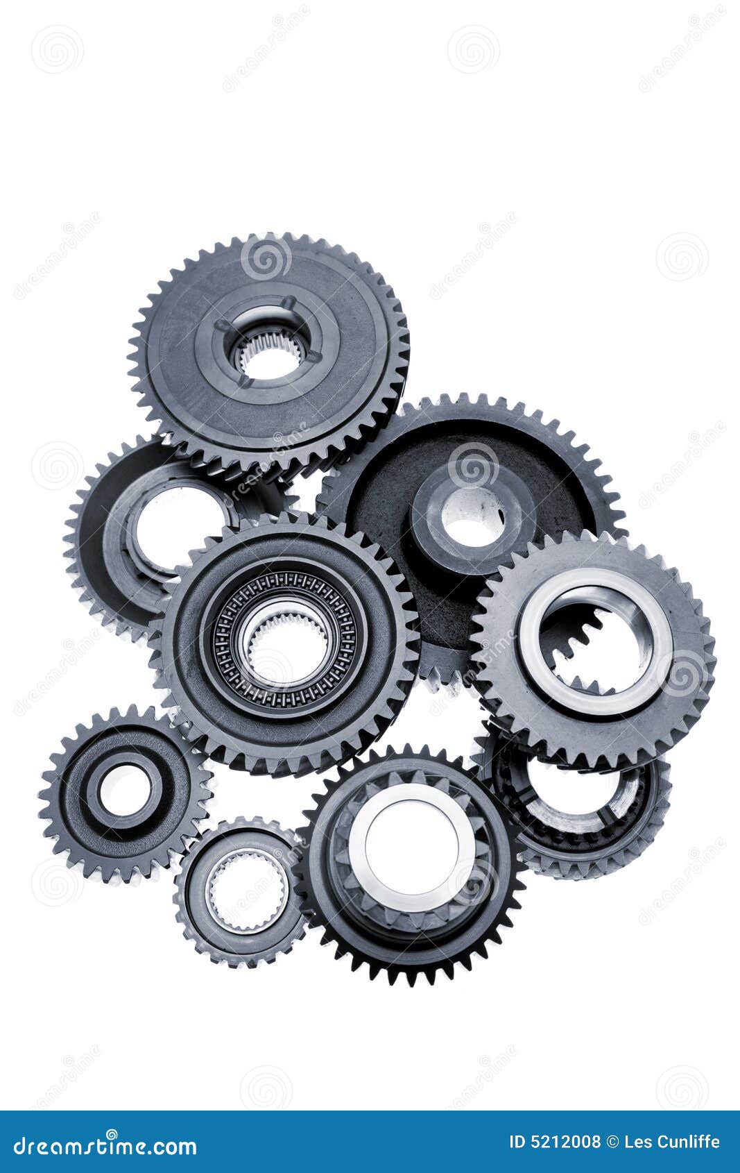 Metal gears stock photo. Image of assorted, interlocked 5212008