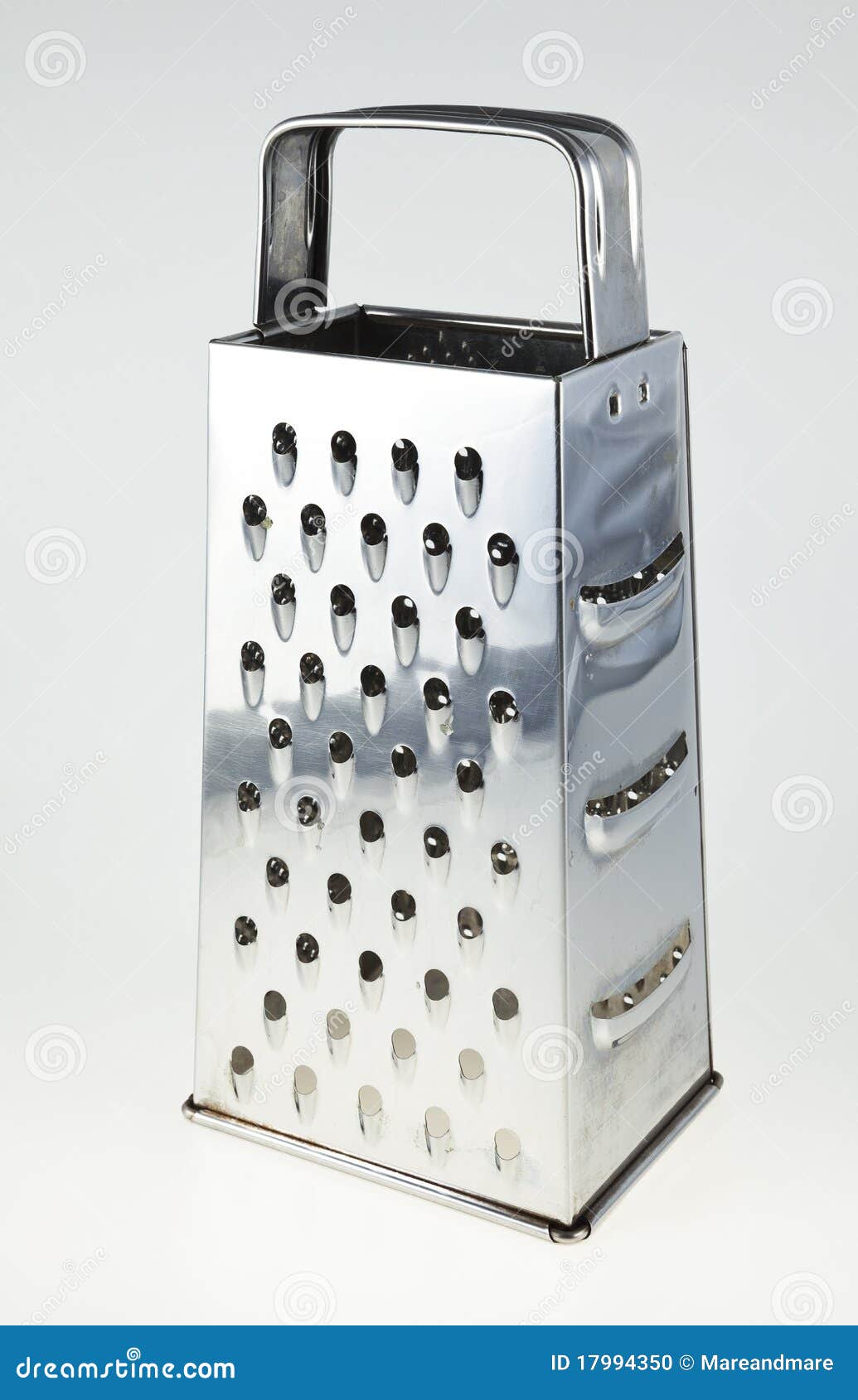 Premium Photo  Metal grater and apple on white background