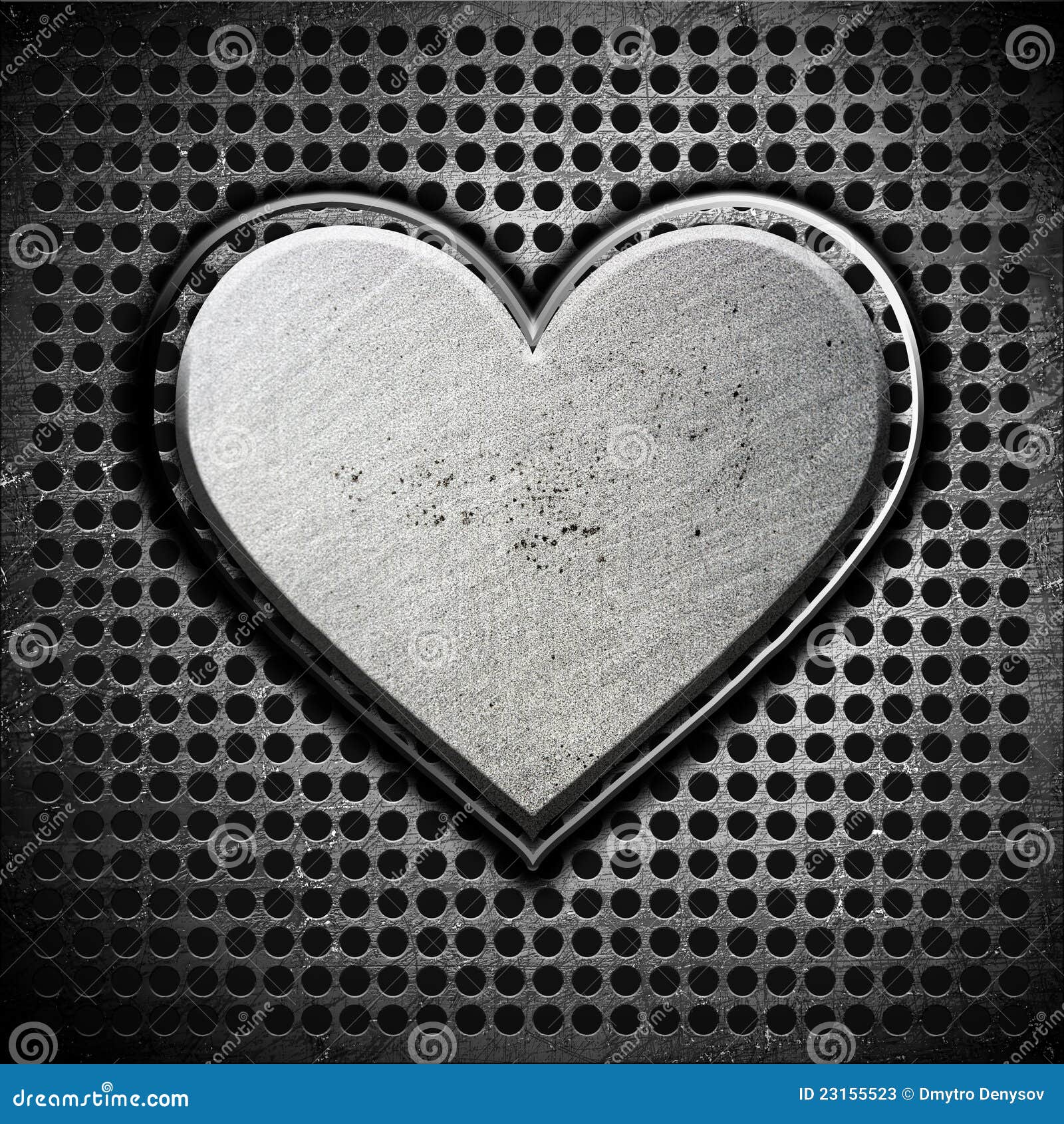 Metal heart stock image. Image of panel, corrosion, ironworks - 23155523