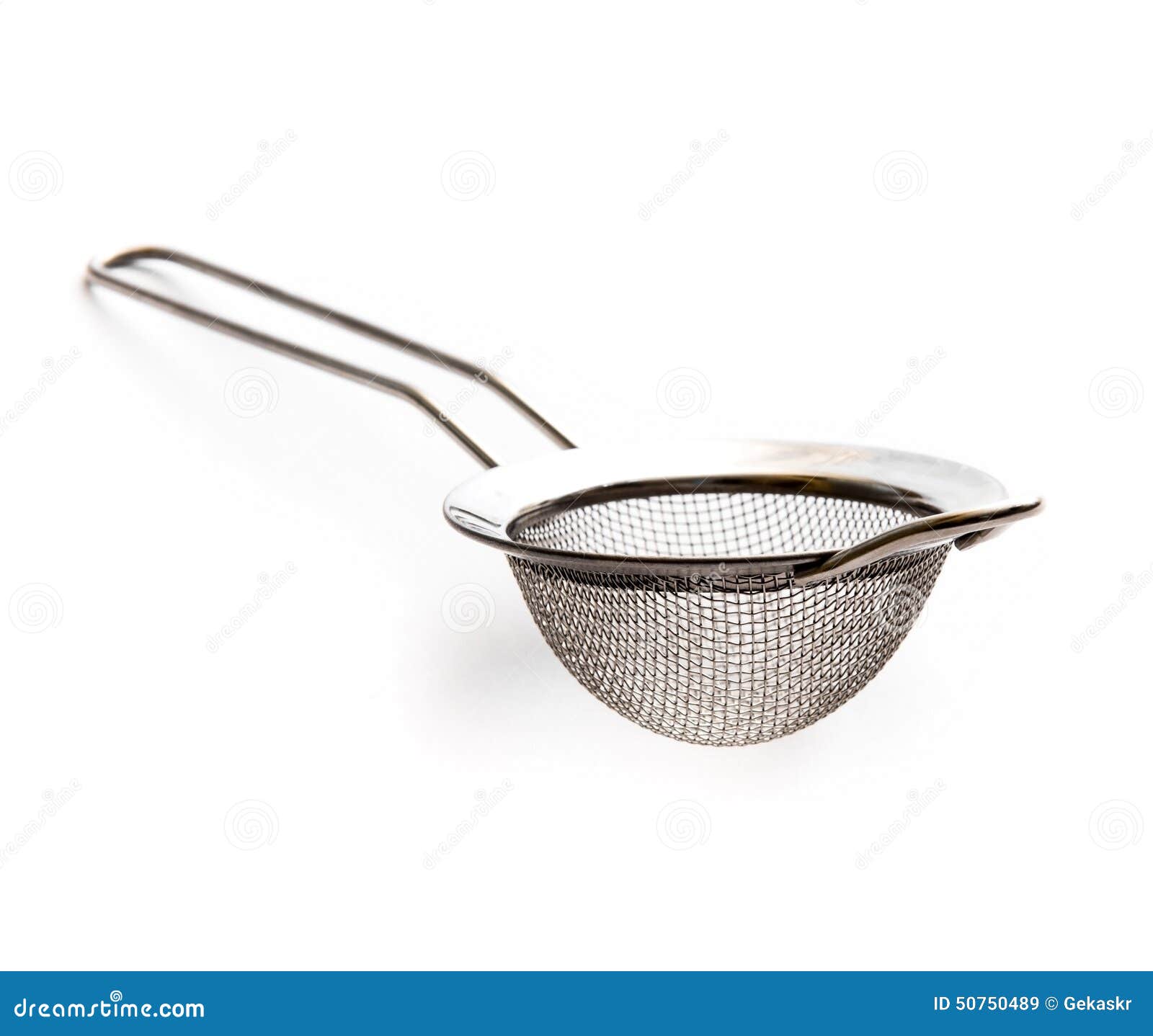 Metal kitchen strainer stock image. Image of baking, kitchen 50750489