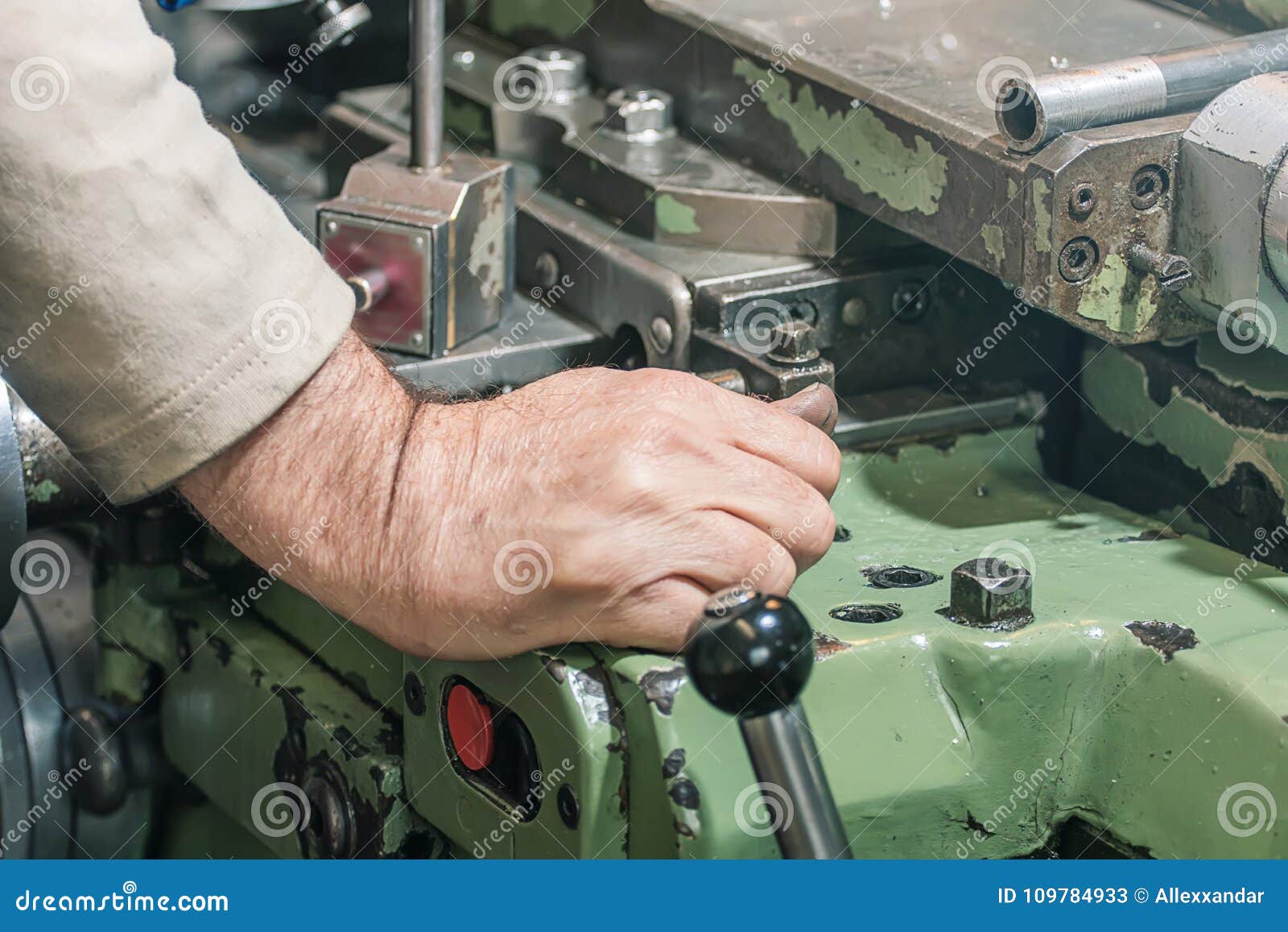 Metal Lathe, Lathe Machine Metalworking in Stock Image Image