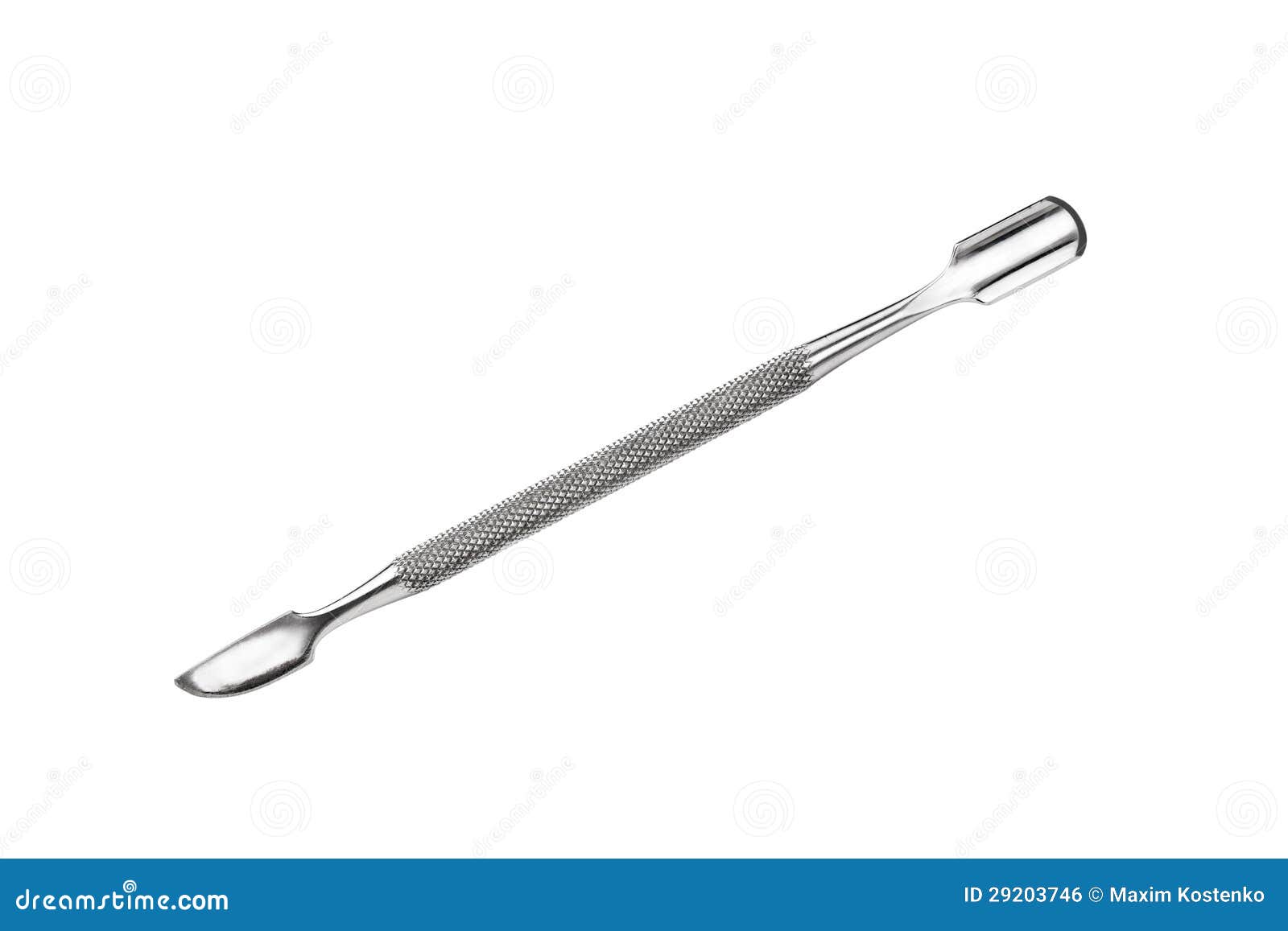 metal manicure and pedicure cuticle pusher