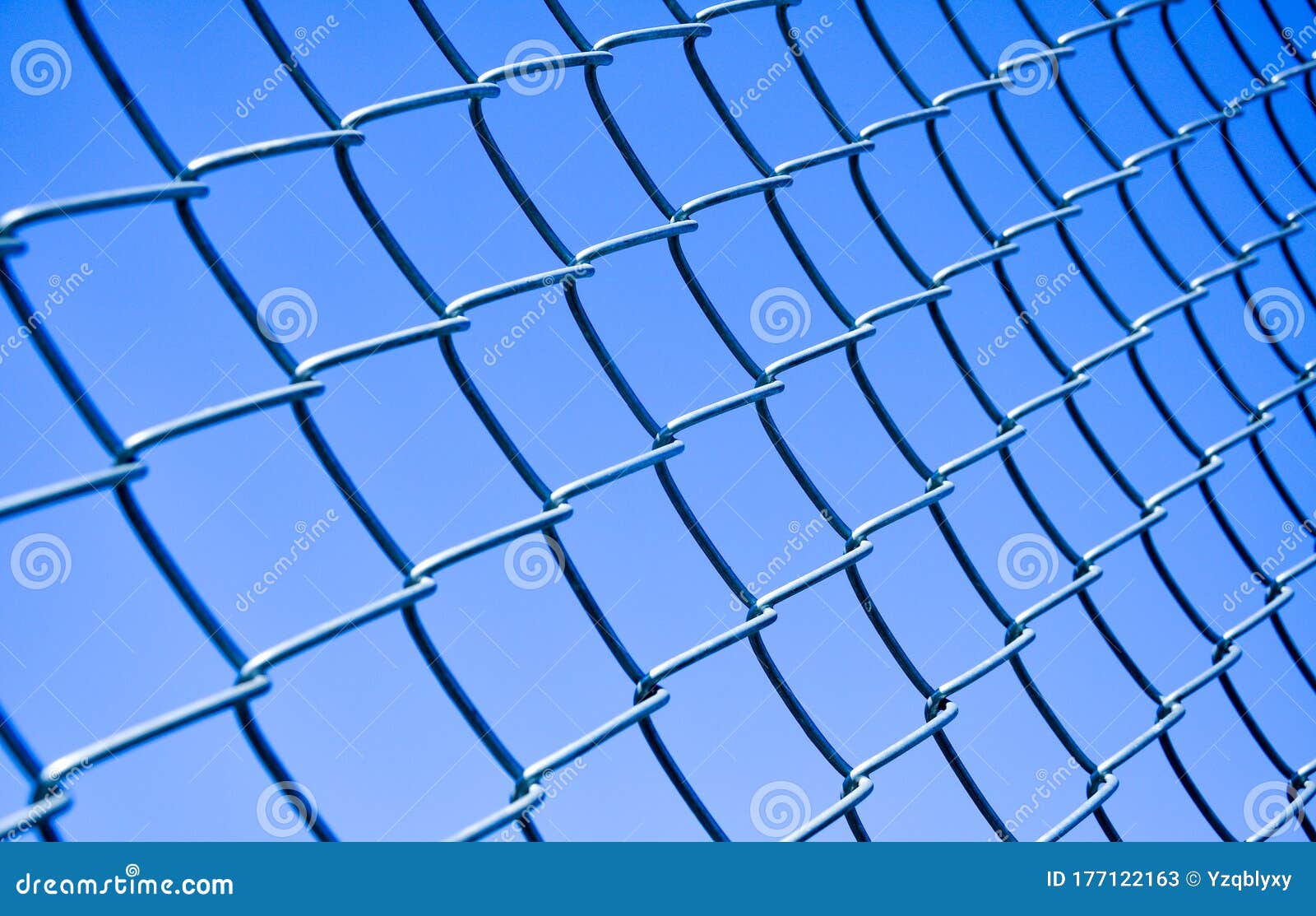 Metal mesh net fence stock image. Image of metallic - 177122163
