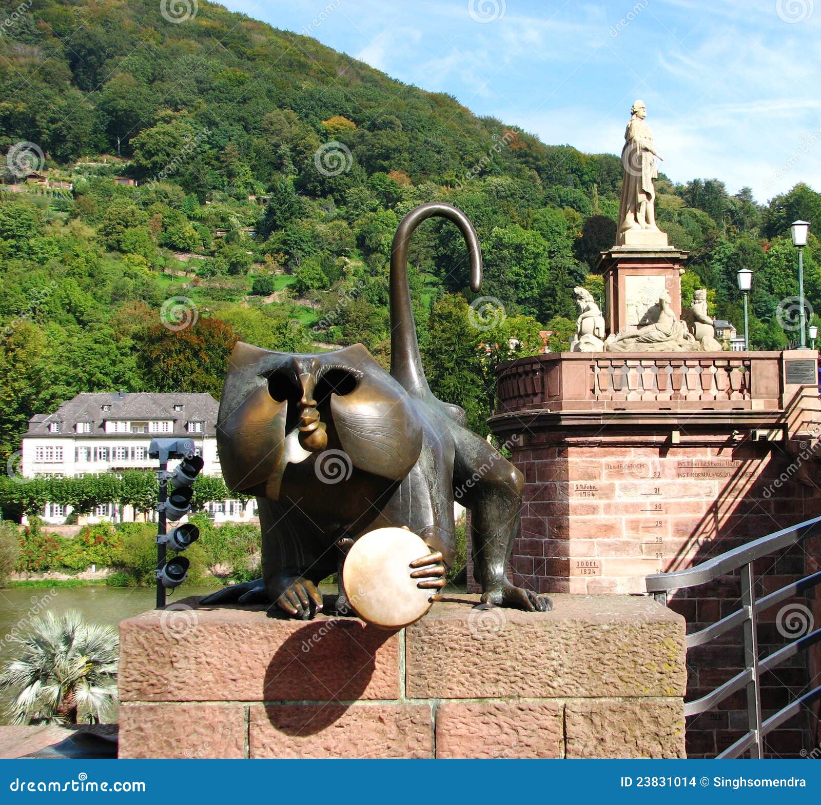 Metal Monkey at Heidelberg, Germany Stock Photo Image of castle