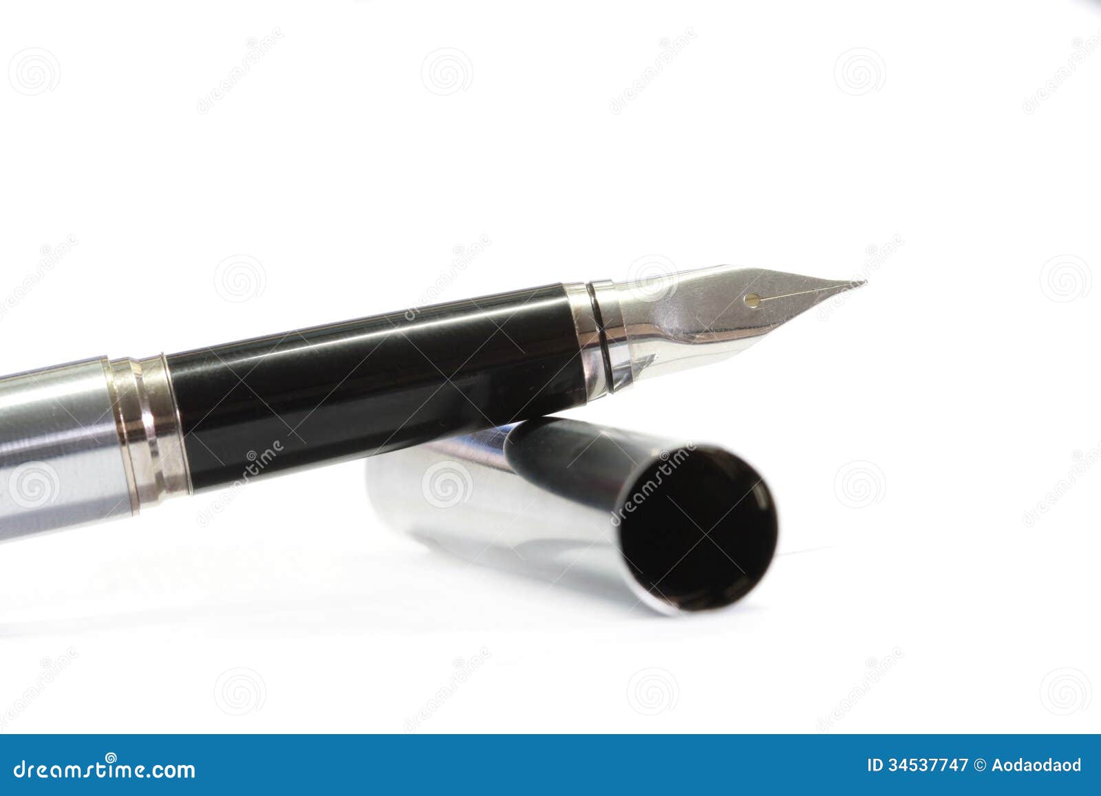 Metal Nib Pen stock image. Image of blank, implement 34537747