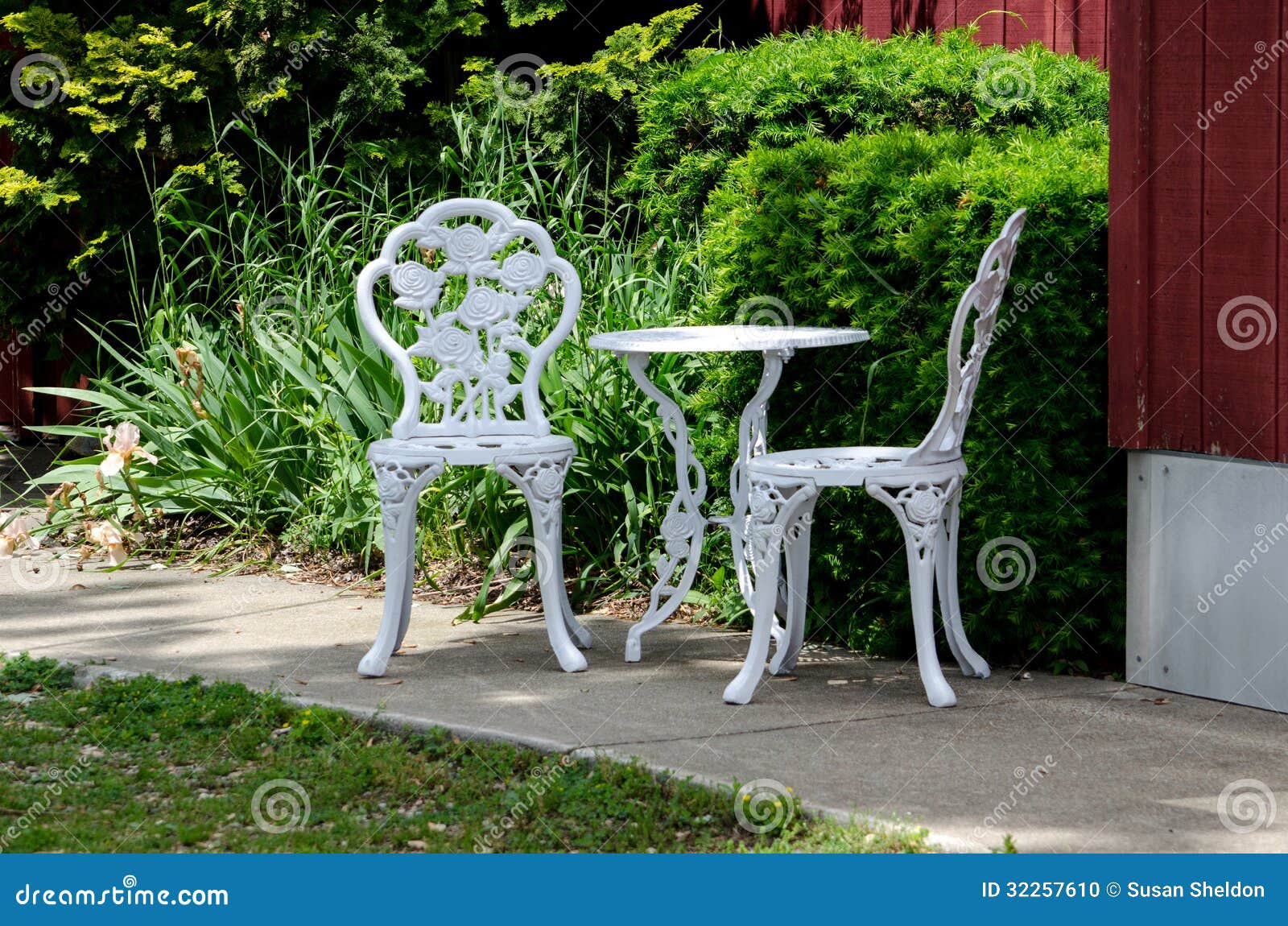 Metal Outdoor Table And Chairs Stock Photo Image Of Chairs