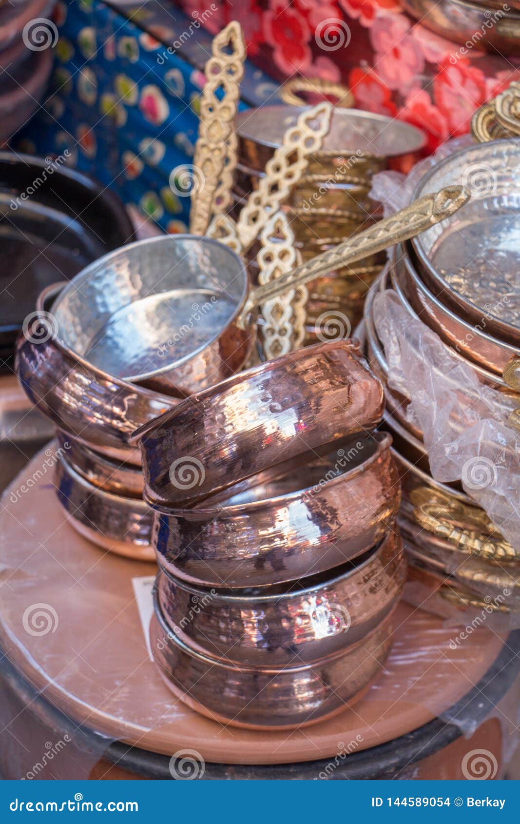 Metal Pans As Cookware Object Stock Photo Image of antique, pans