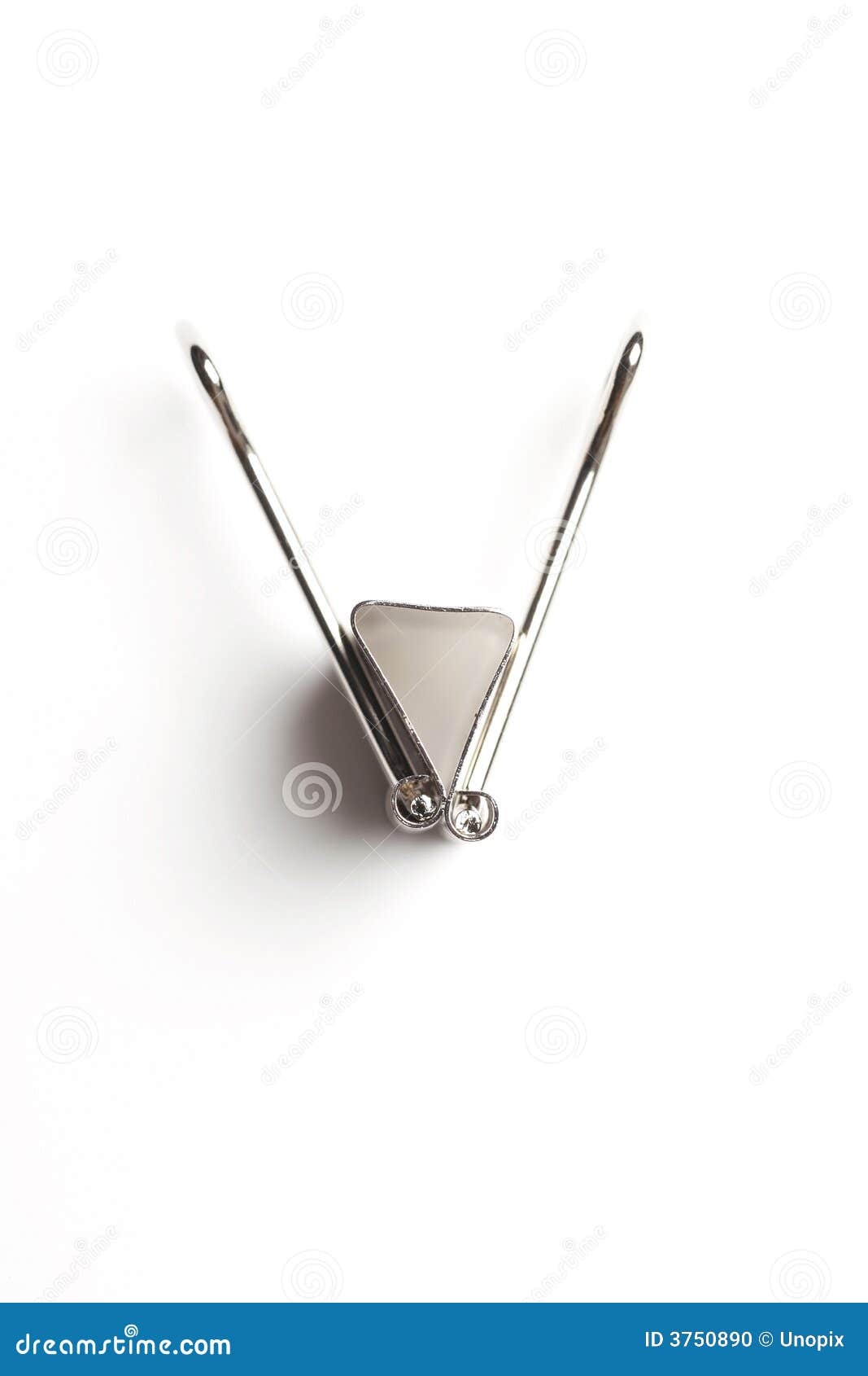 Metal paper clip stock photo. Image of bend, clip, paper 3750890