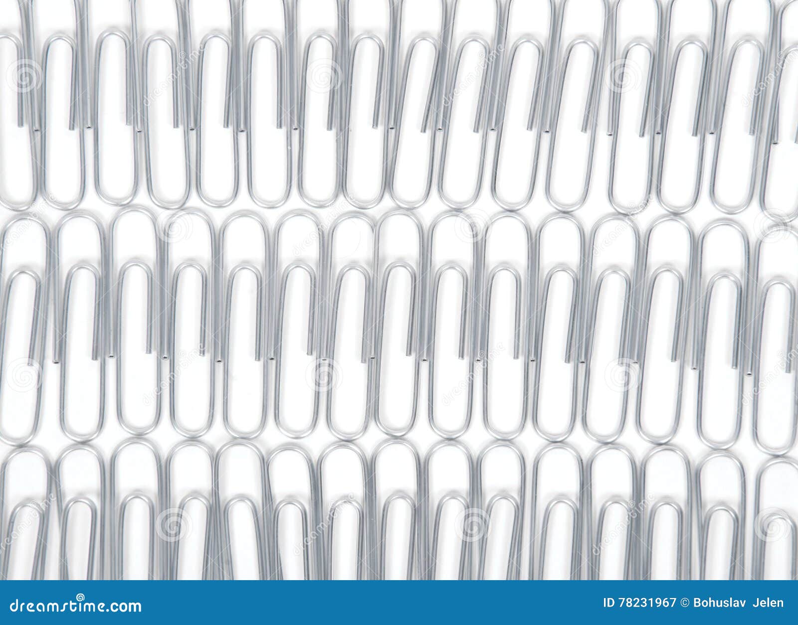 Metal paper clips stock image. Image of clips, macro 78231967