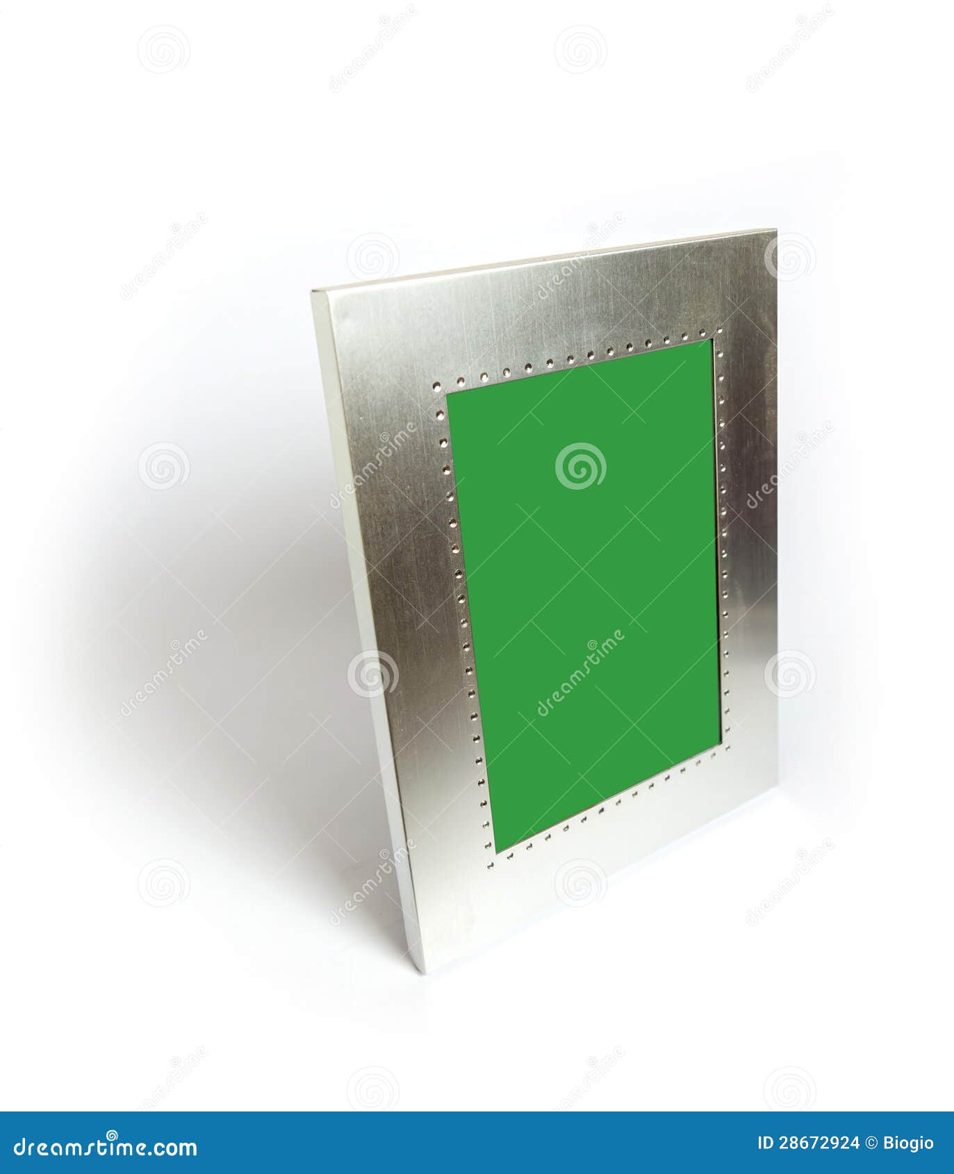 Metal picture frame stock photo. Image of empty, chrome 28672924