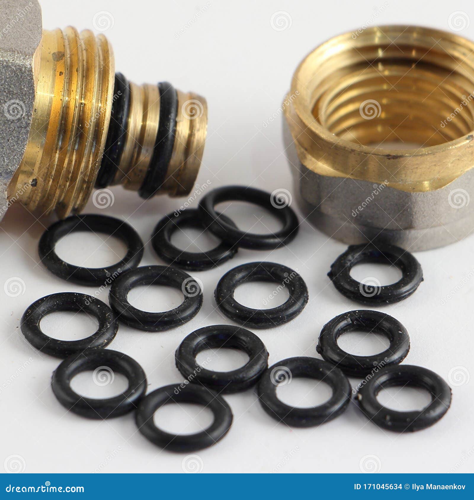 Metal-plastic 16 Mm Fitting Connector with Changeable O-rings Stock Photo -  Image of maintenance, isolated: 171045634