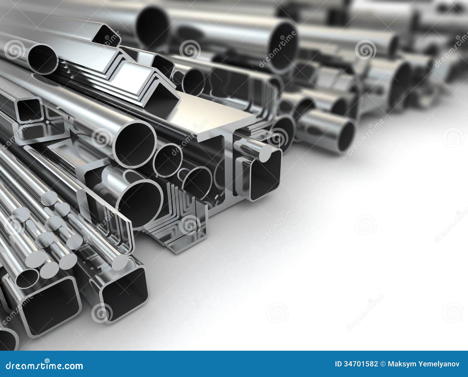 vector steel pipe Metal And Pipes. Steel Profile 3d Background. Stock vector steel pipe Metal And Pipes. Steel Profile 3d Background. Stock