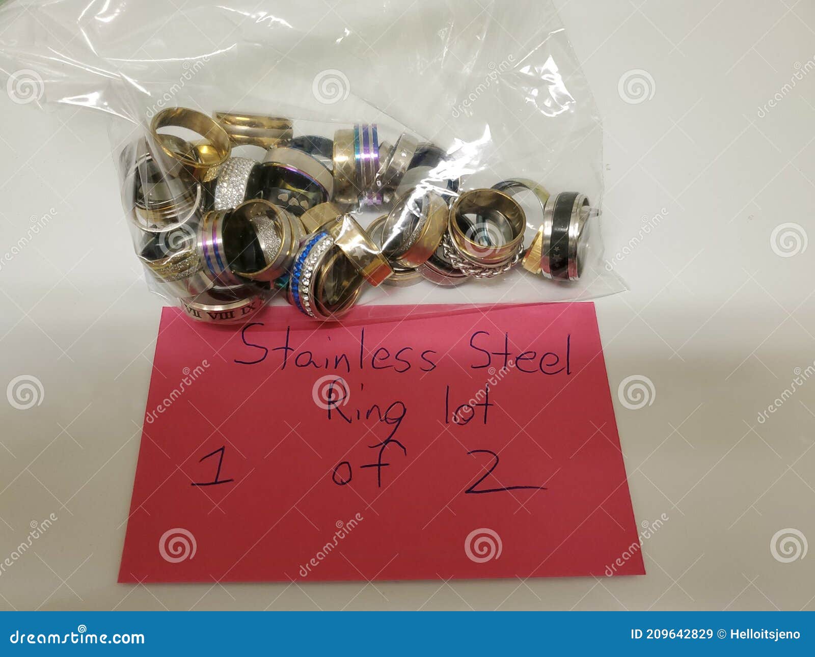 Metal rings in a pile stock image. Image of label, lighting 209642829