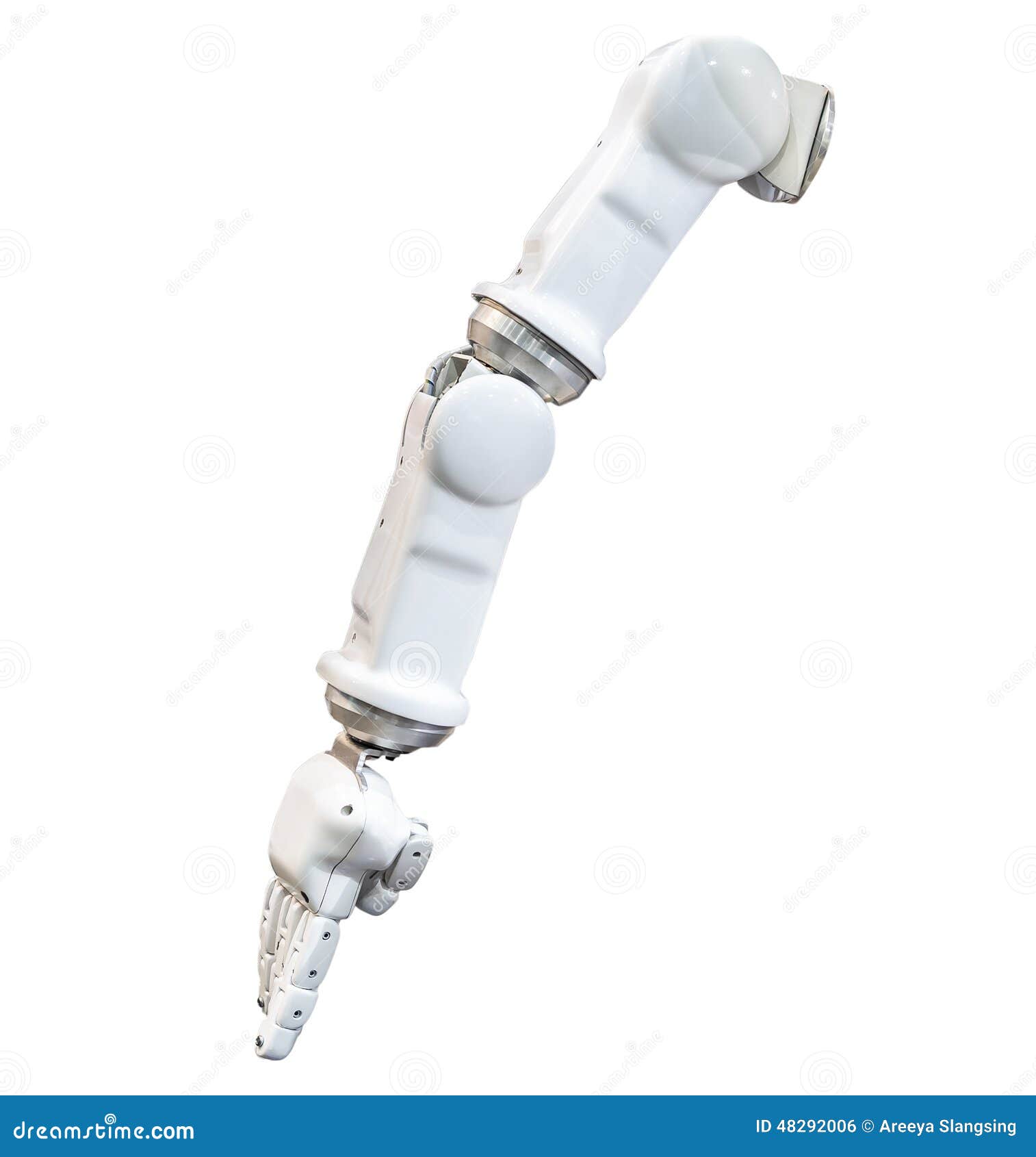 The Metal Robot Hand Isolated on White Stock Photo Image of technology, engineering 48292006