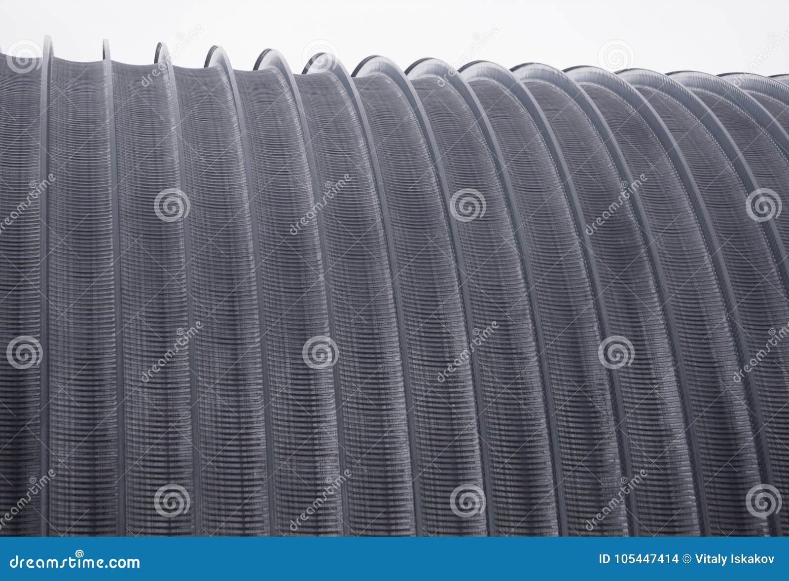 The Metal Roof of the Hangar Arches Stock Photo Image of round