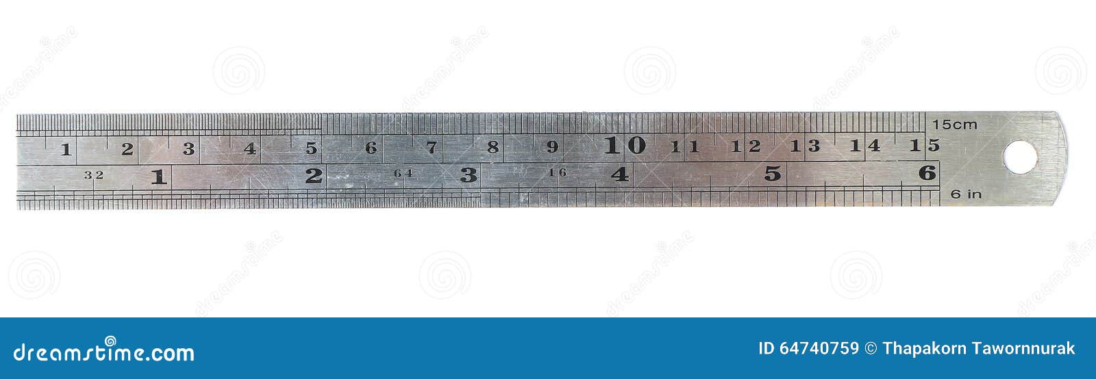 Metal Twenty Centimetres Ruller Isolated Stock Image - Image of metal,  instrument: 23666525