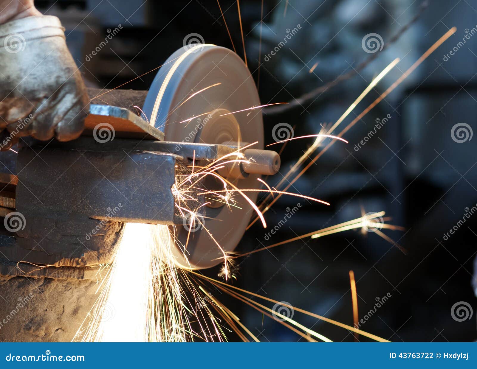 Metal sawing stock photo. Image of mechanic, construction 43763722