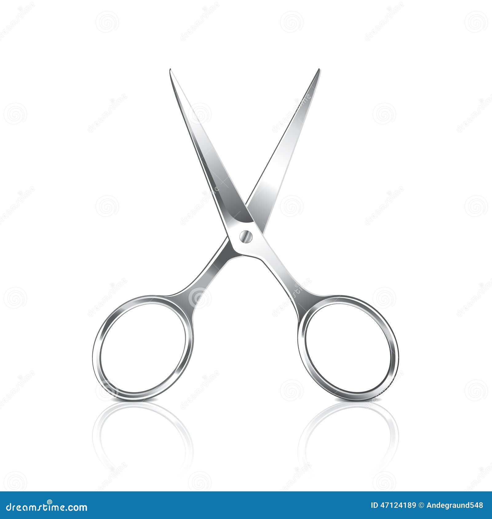 Metal scissors with blue handles.Sewing or tailoring tools kit