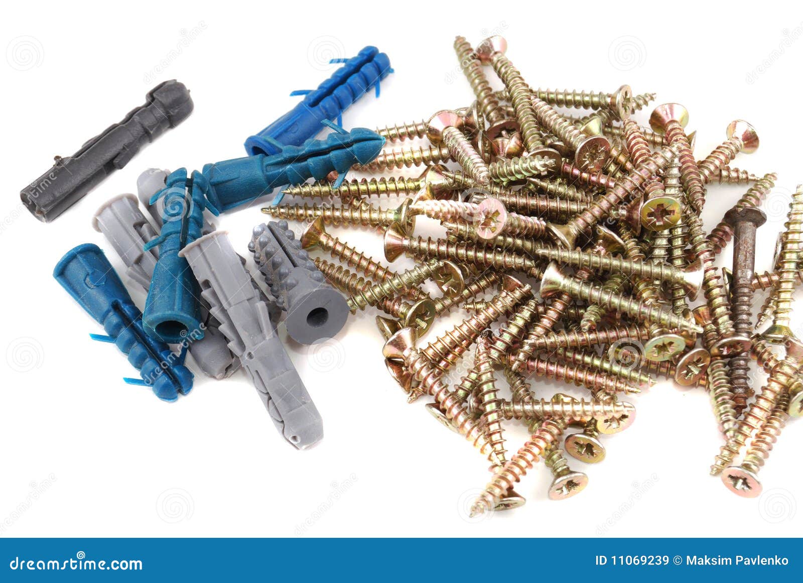 Metal screws stock image. Image of fastening, metallic 11069239