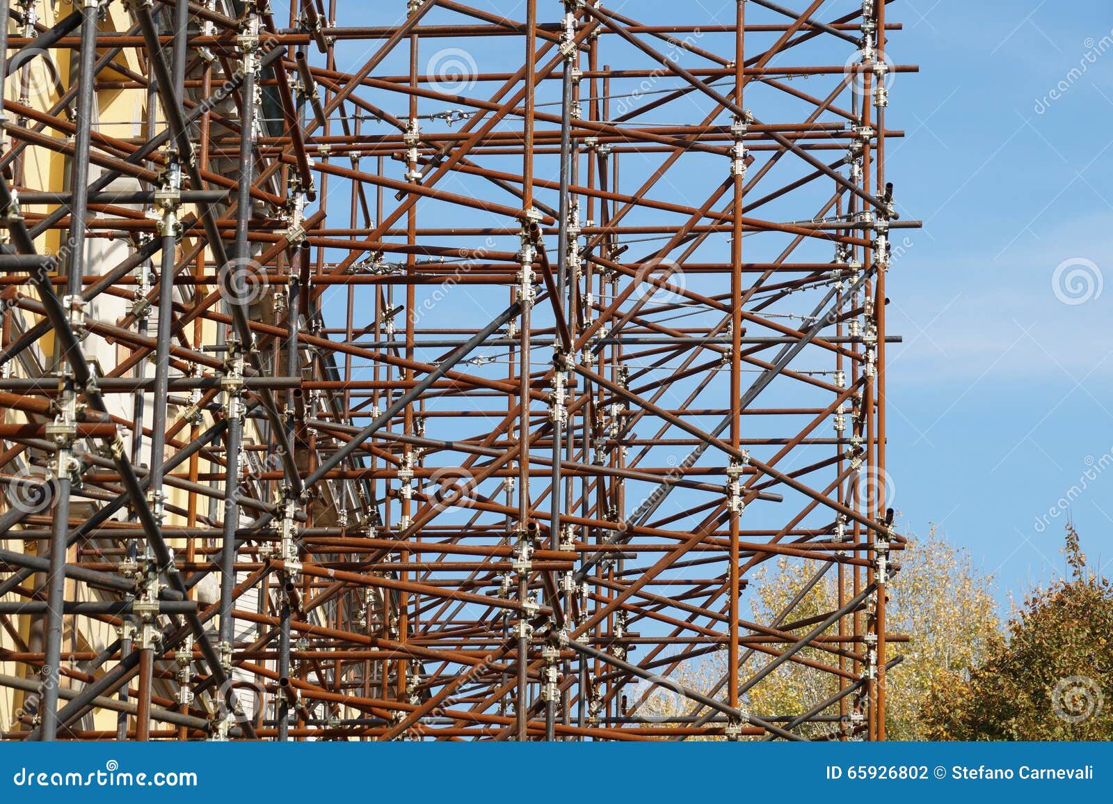 Metal shelving stock photo. Image of building, industrial 65926802
