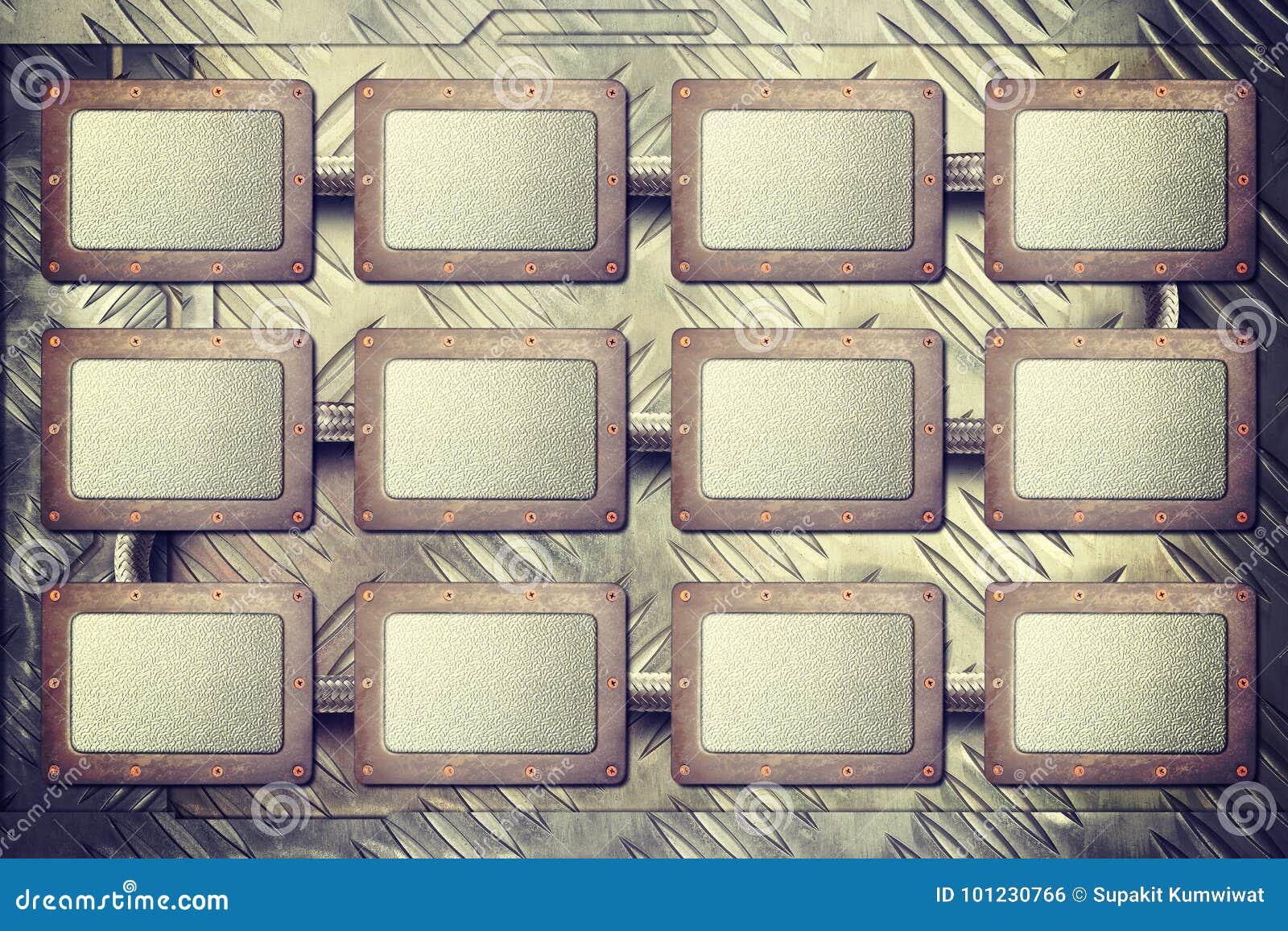 Metal sign board frame stock photo. Image of canvas 101230766