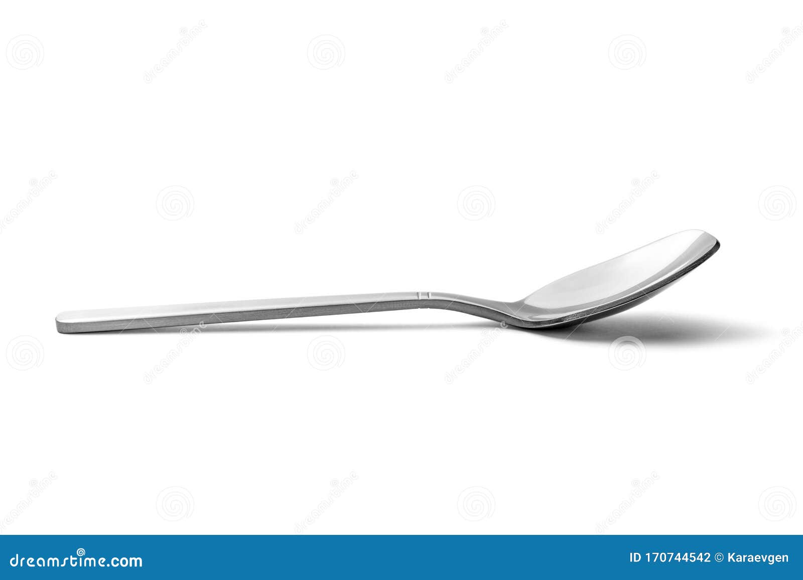 Metal Spoon Isolated on a White Background Stock Photo Image of steel