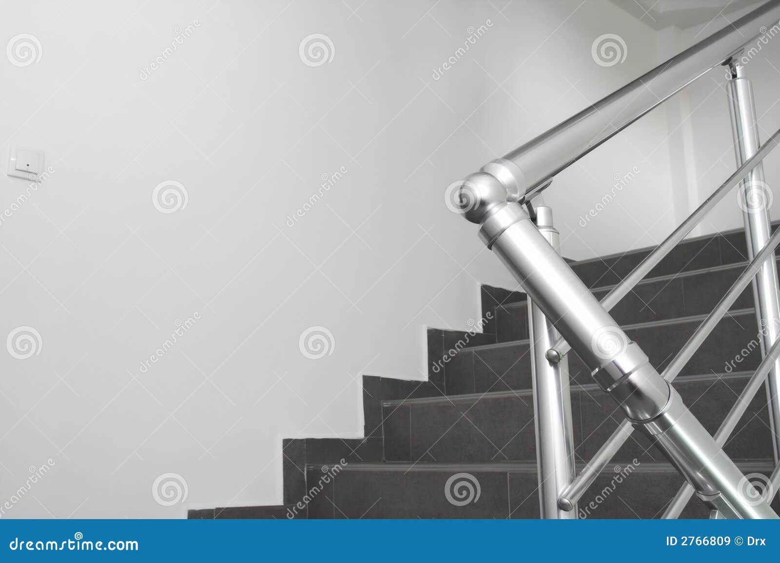 Metal staircase bars stock image. Image of illuminated 2766809