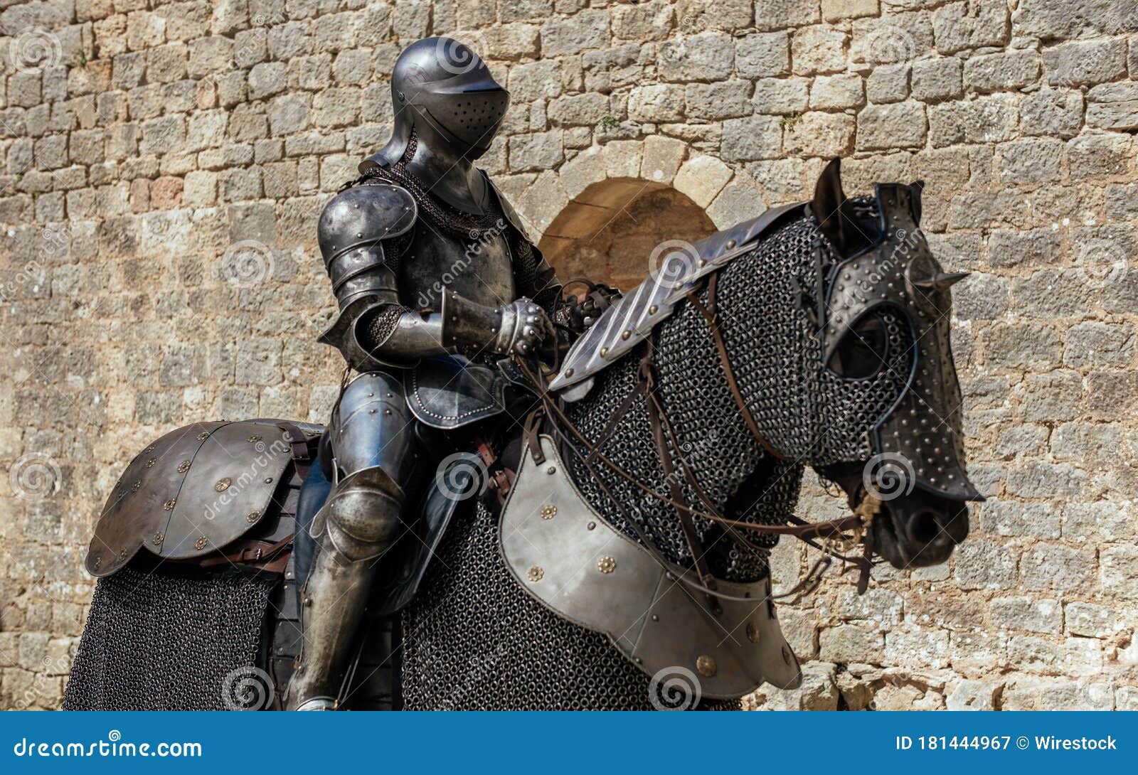 Metal Statue of a Soldier Sitting on the Horse Stock Image Image of