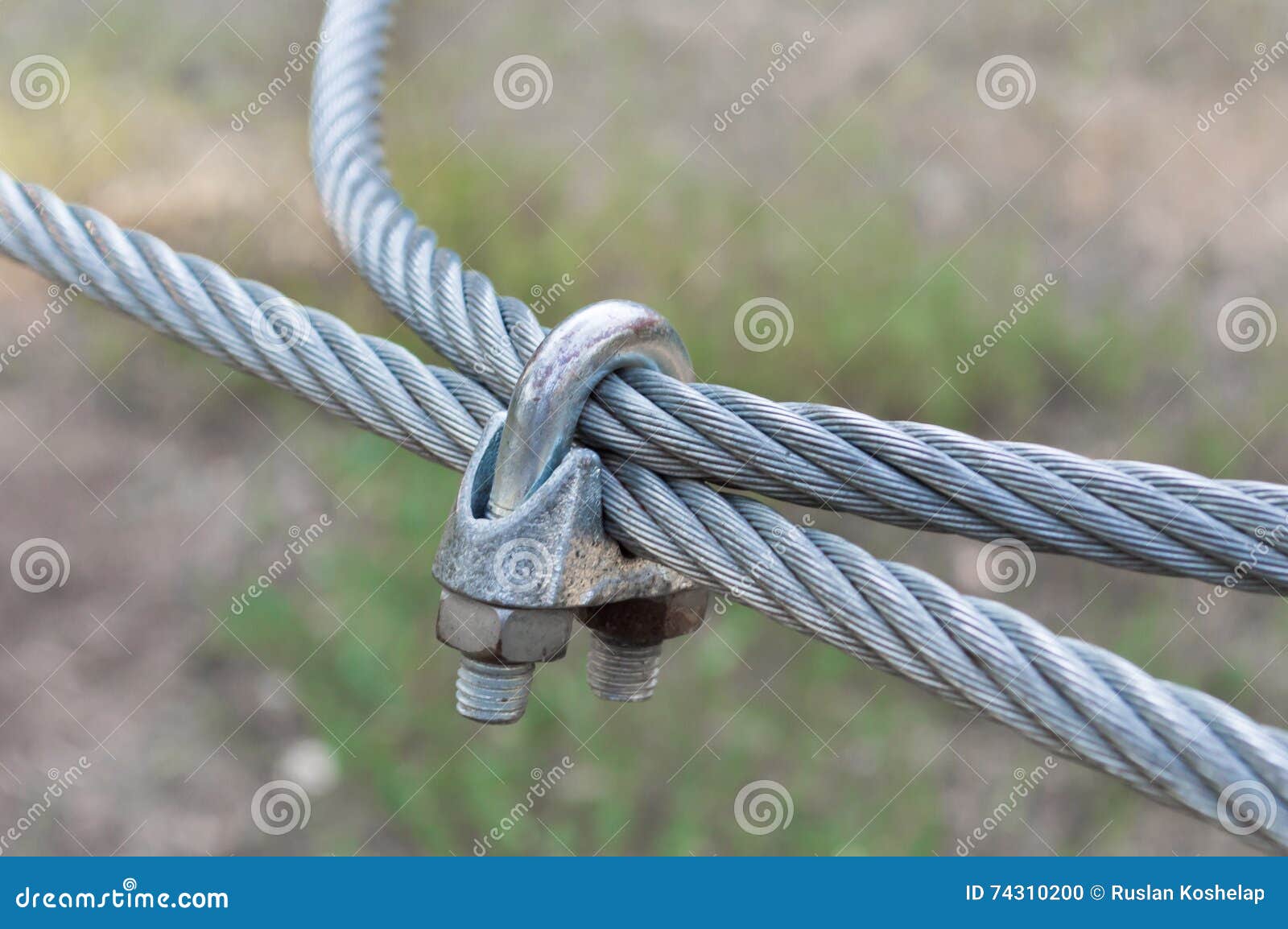 Metal steel cable stock photo. Image of diagonal, rope - 74310200