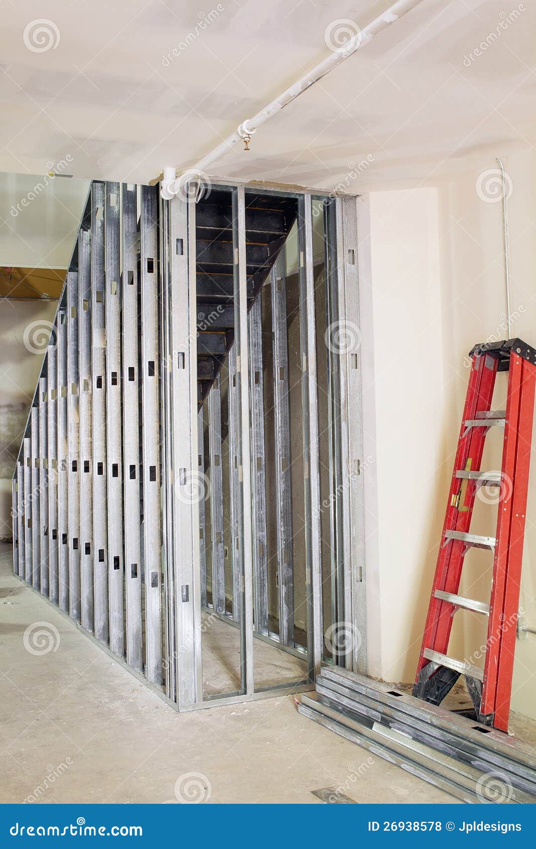 metal studs framing for staircase