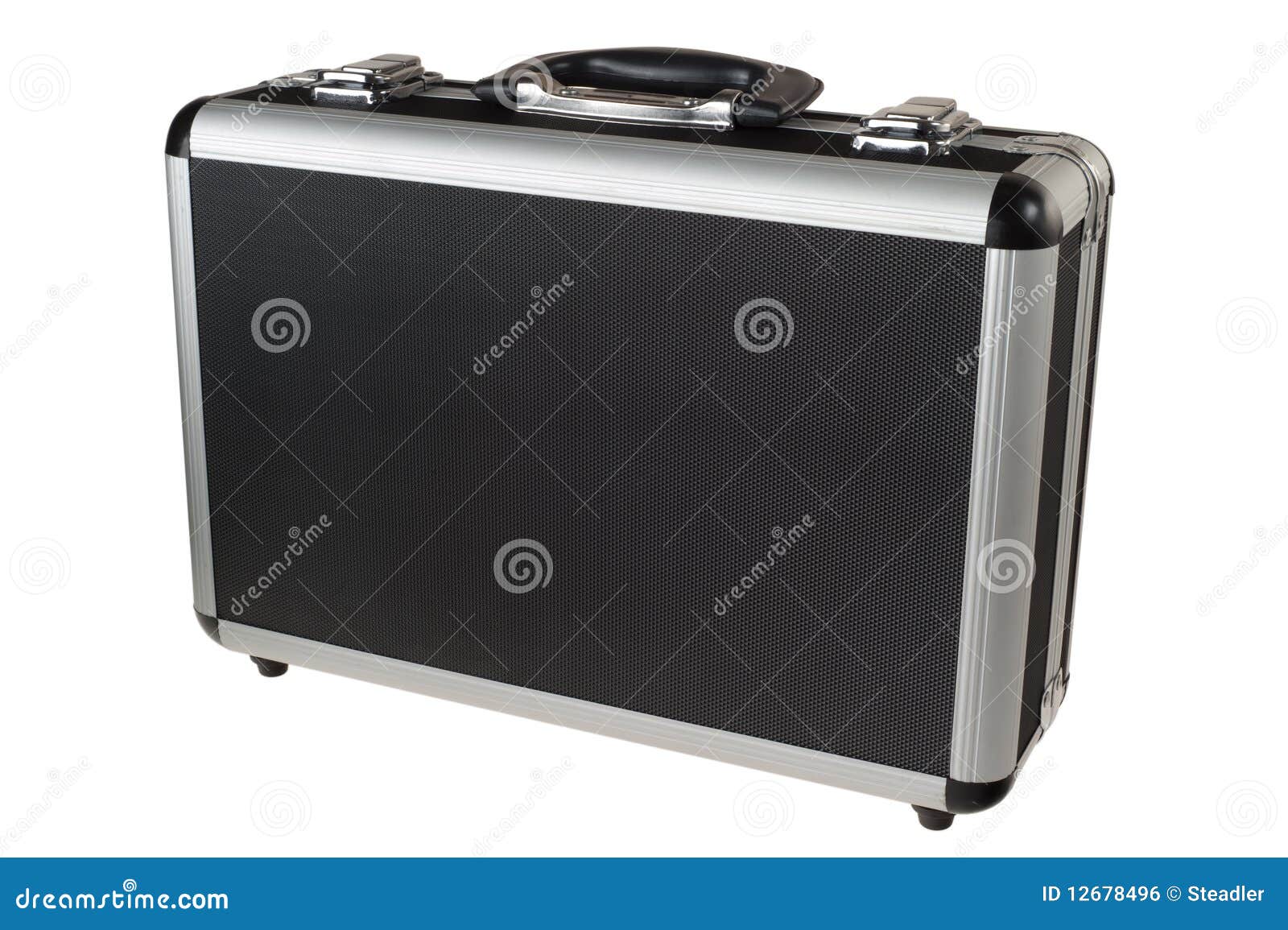Metal Suitcase stock photo. Image of business, luggage 12678496