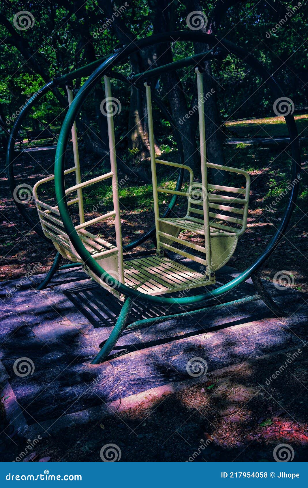 metal swing chairs