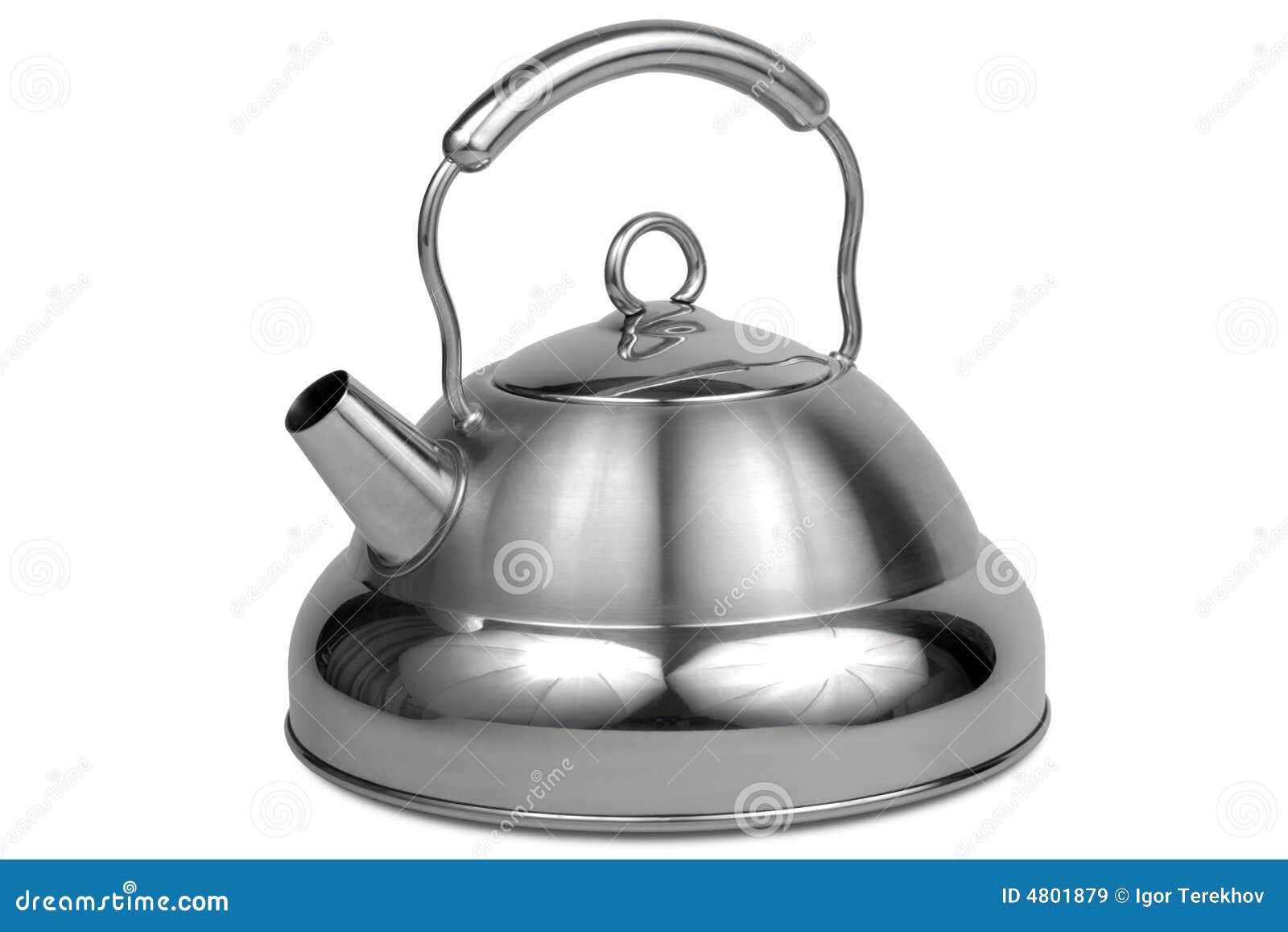 Metal teapot stock image. Image of domestic, white, utensils 4801879