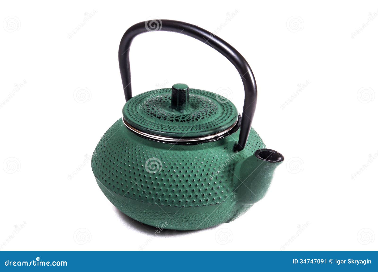 Metal teapot stock image. Image of herbal, relax, healthy 34747091
