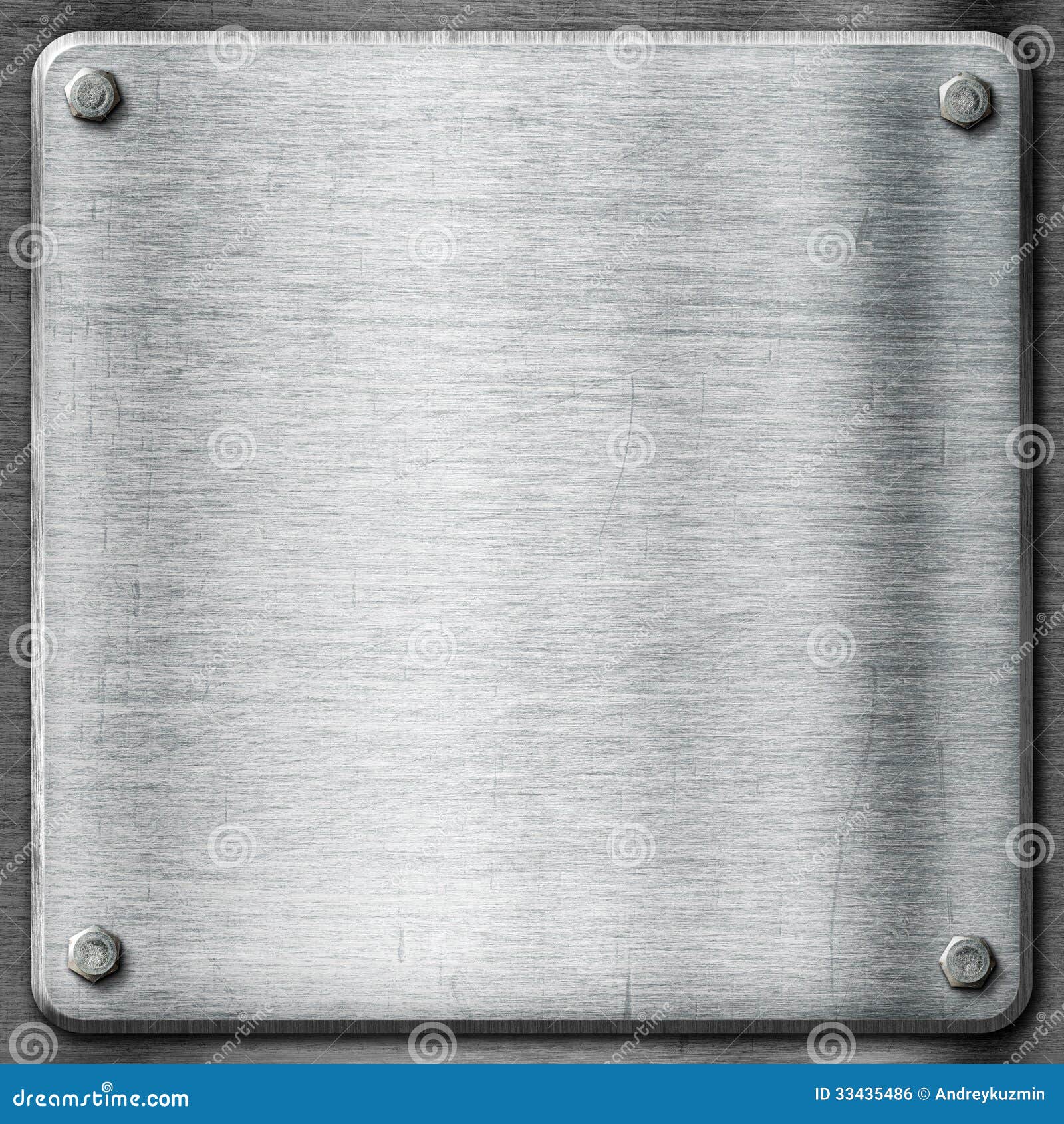 Metal Texture Template Background. Steel Plate. Royalty Free Stock