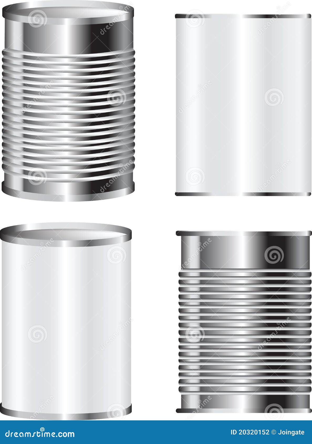 Metal Tin Can Food Packaging Stock Illustration Illustration of