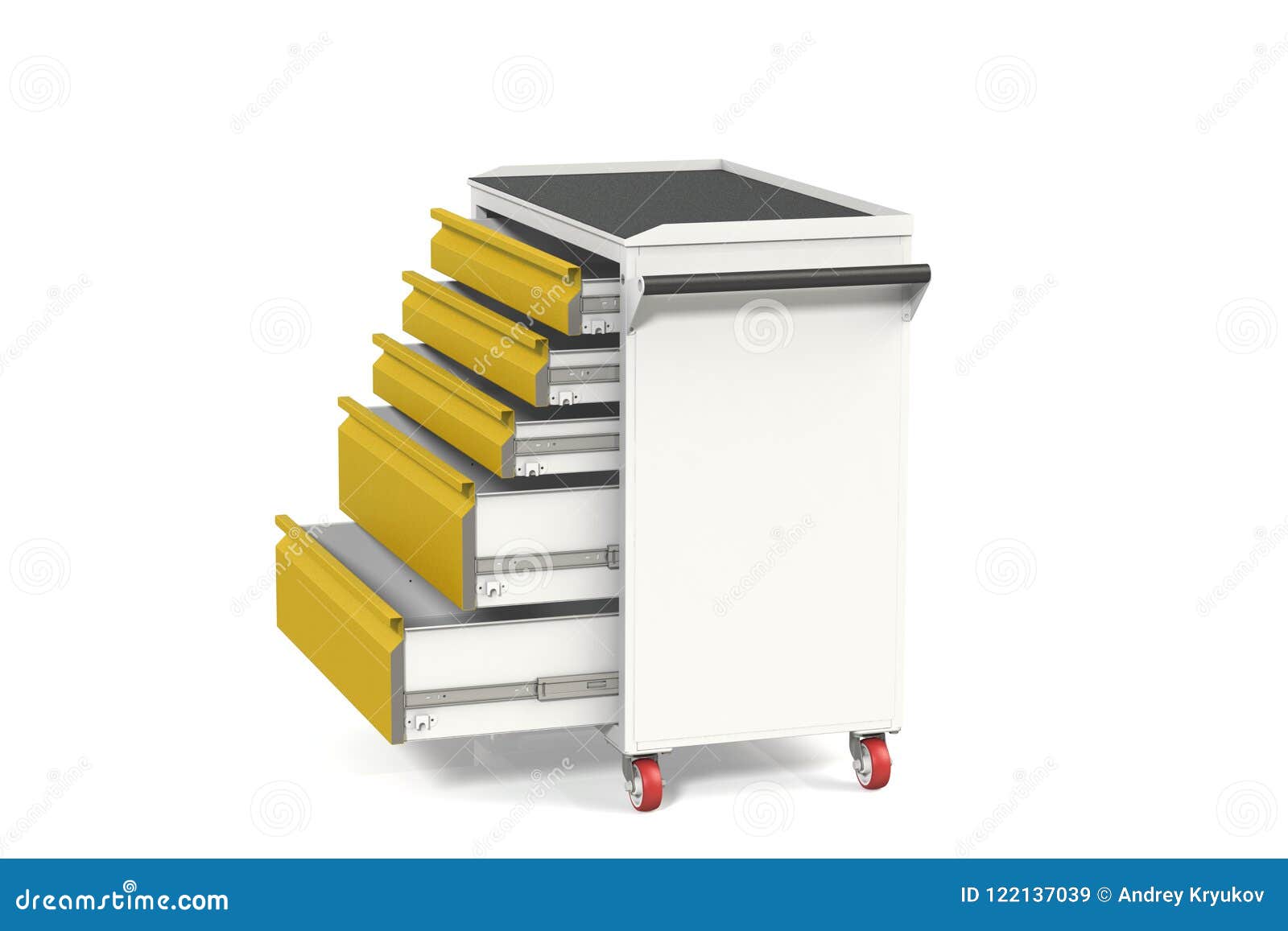 Metal Tool Cabinet On Wheels With Drawers A Convenient Place For