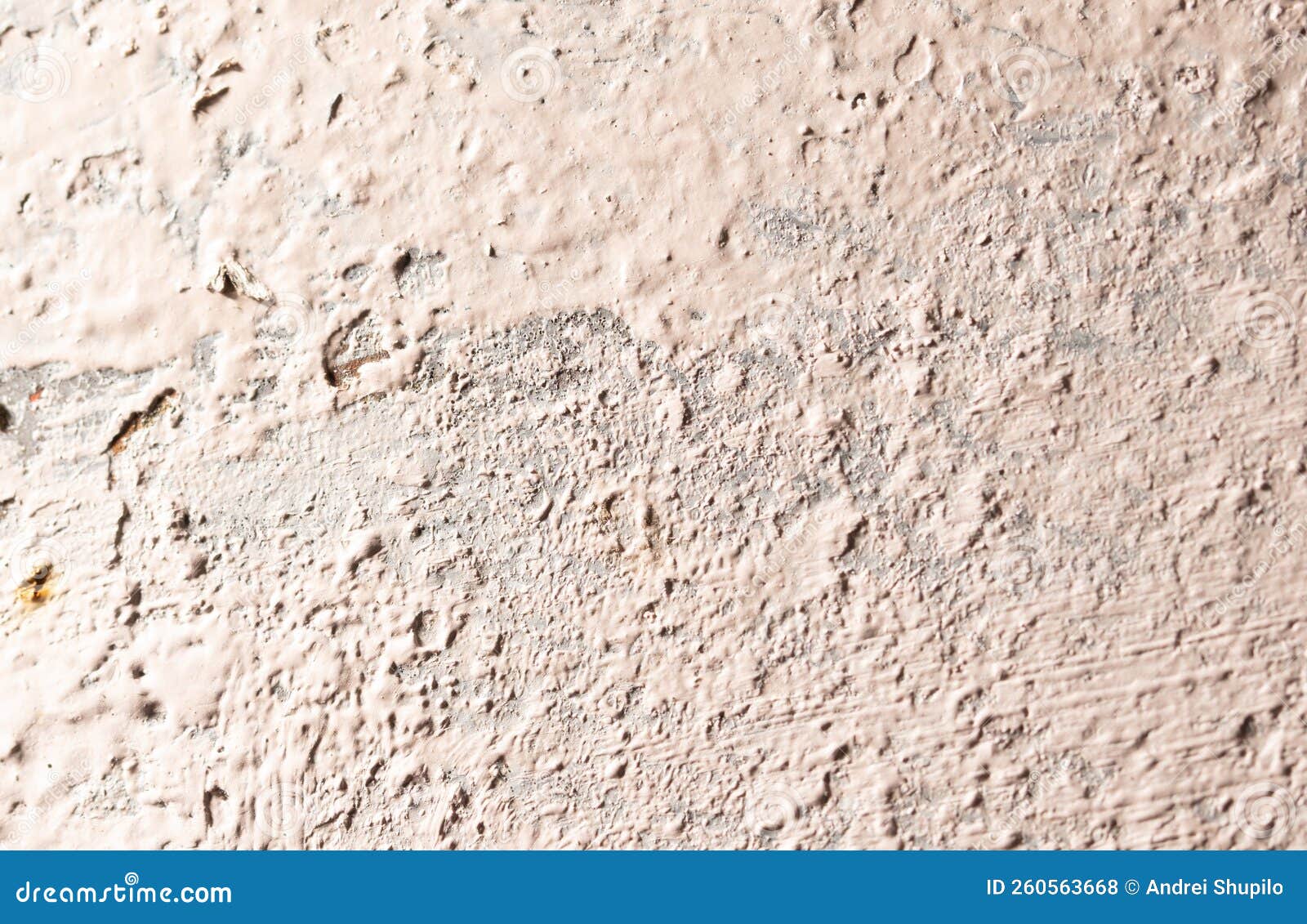 The Metal Wall is Painted with White Paint As an Abstract Background