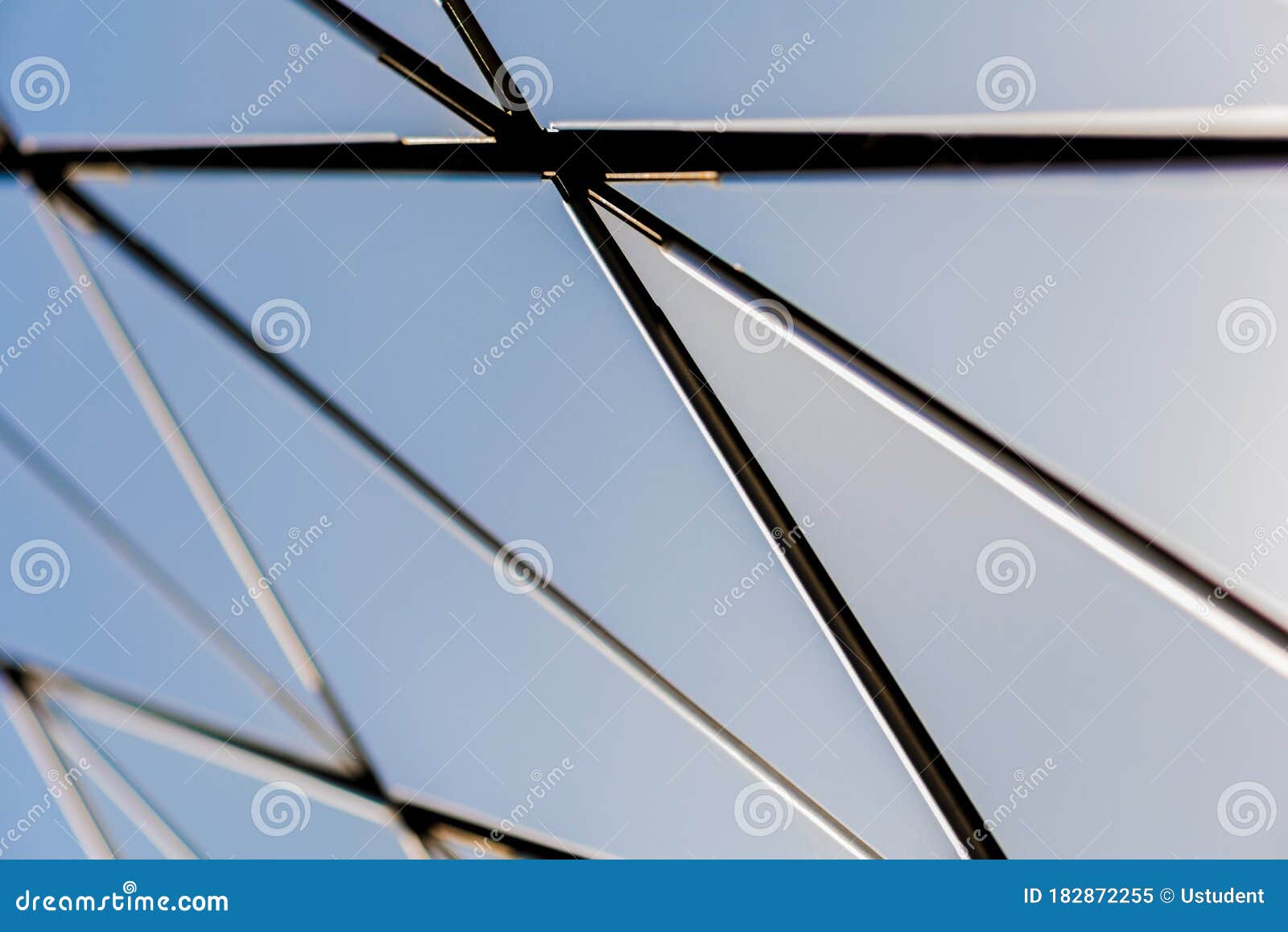 Metal wall of triangles stock image. Image of front - 182872255
