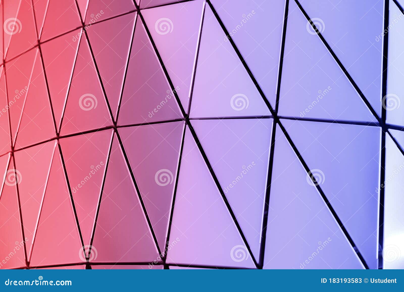 Metal wall of triangles stock image. Image of outdoor - 183193583