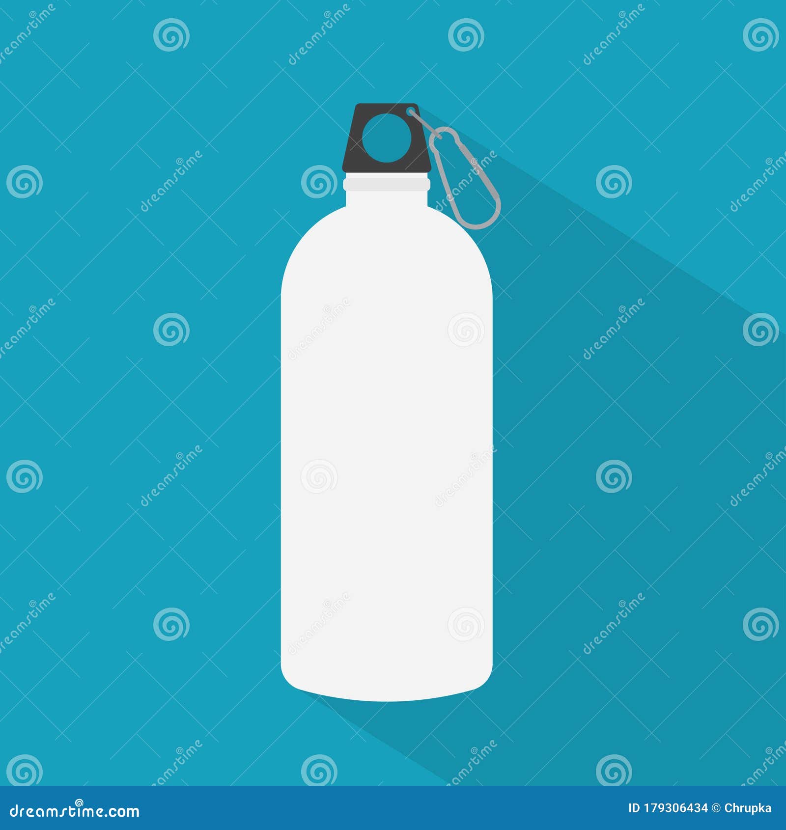 Metal water bottle stock vector. Illustration of storage 179306434