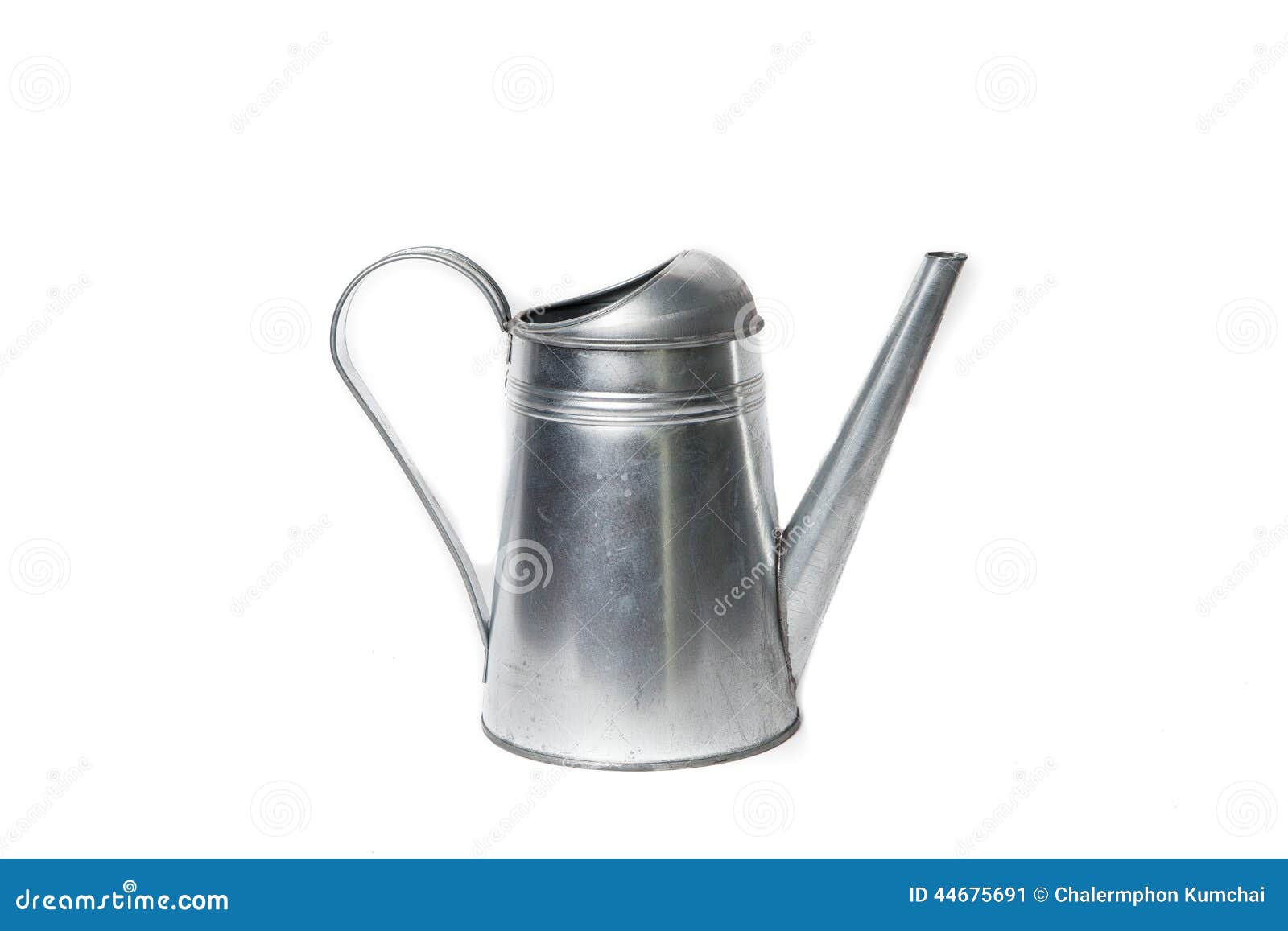 Metal watering can stock image. Image of aluminium, object 44675691