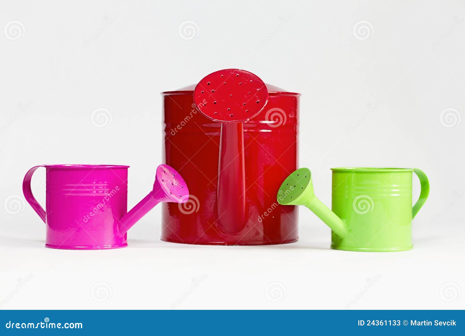 Metal watering cans stock image. Image of cultivated 24361133