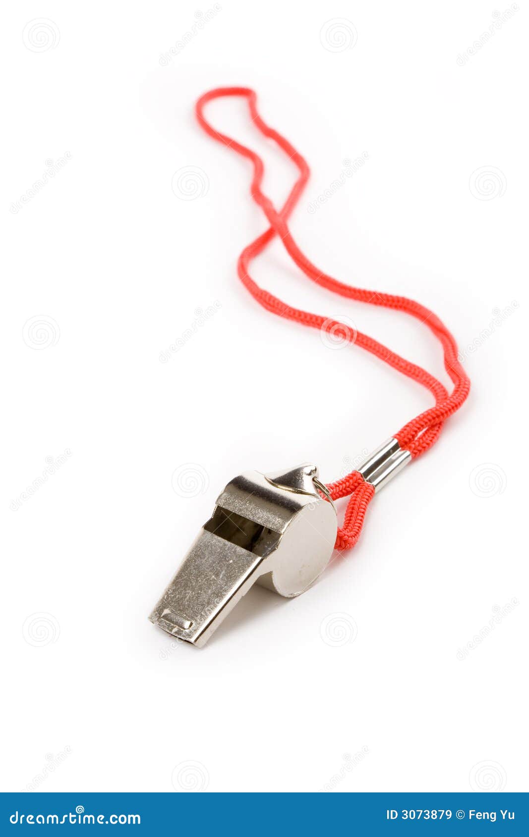 Metal Whistle stock image. Image of whistling, isolated - 3073879