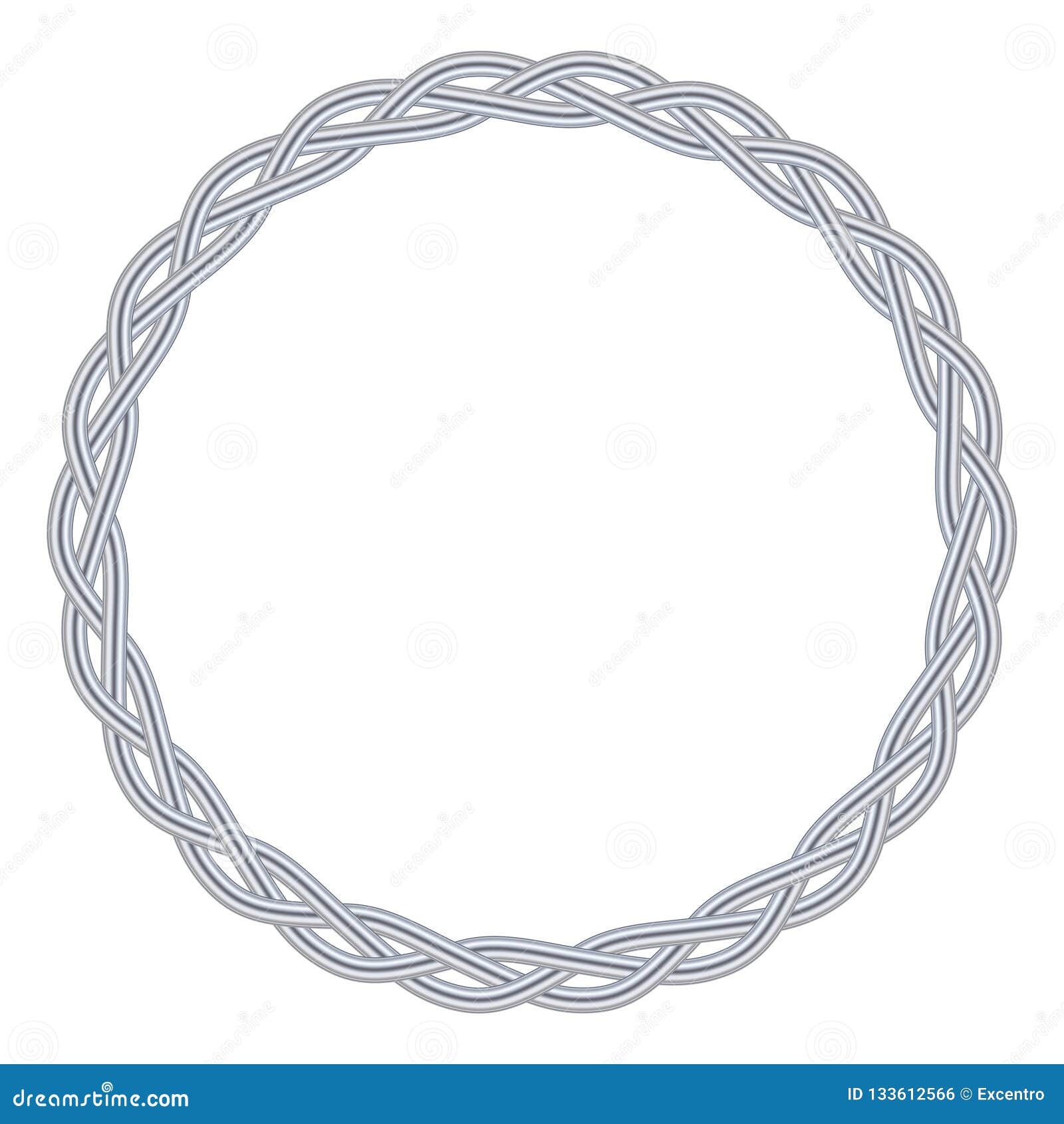 metall braided circle